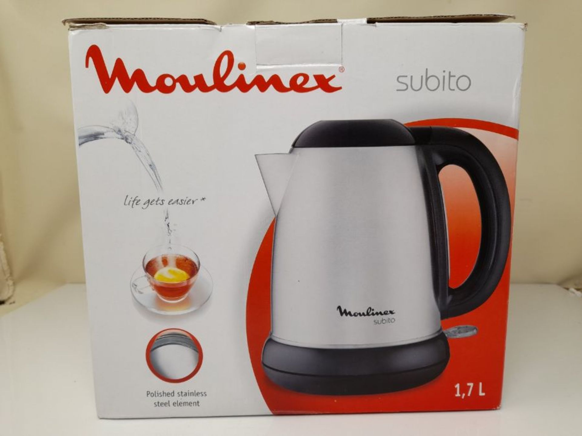 Moulinex steel kettle by540d - Image 2 of 3