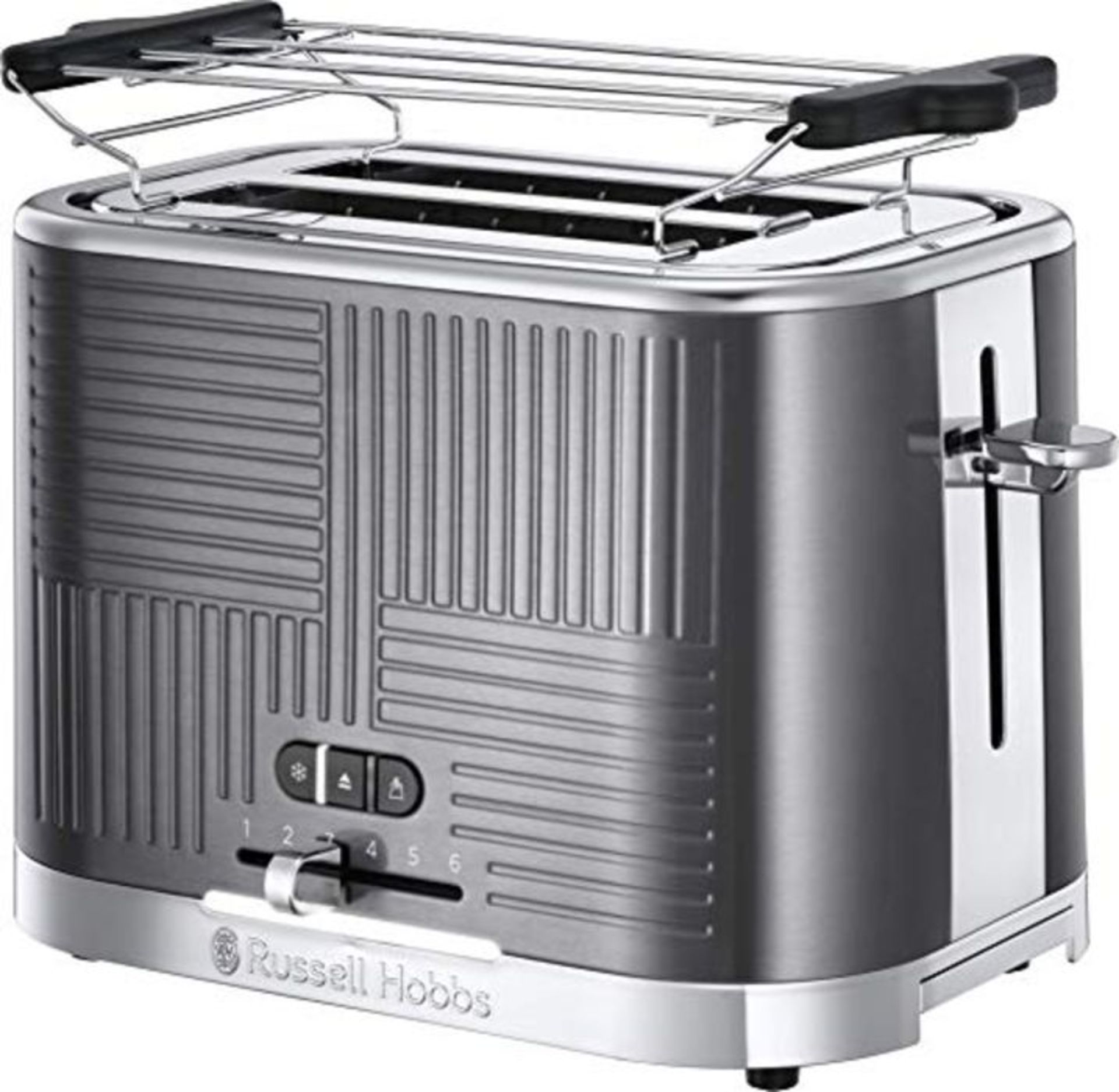 Russell Hobbs 25250-56 Toaster stainless steel Geo grey