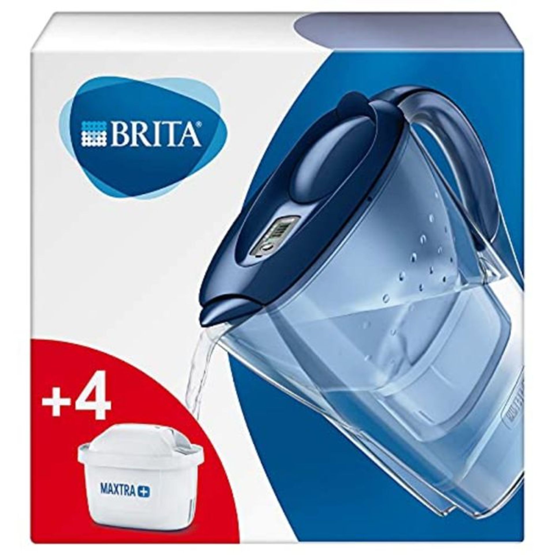 [CRACKED] BRITA Marella fridge water filter jug for reduction of chlorine, limescale a
