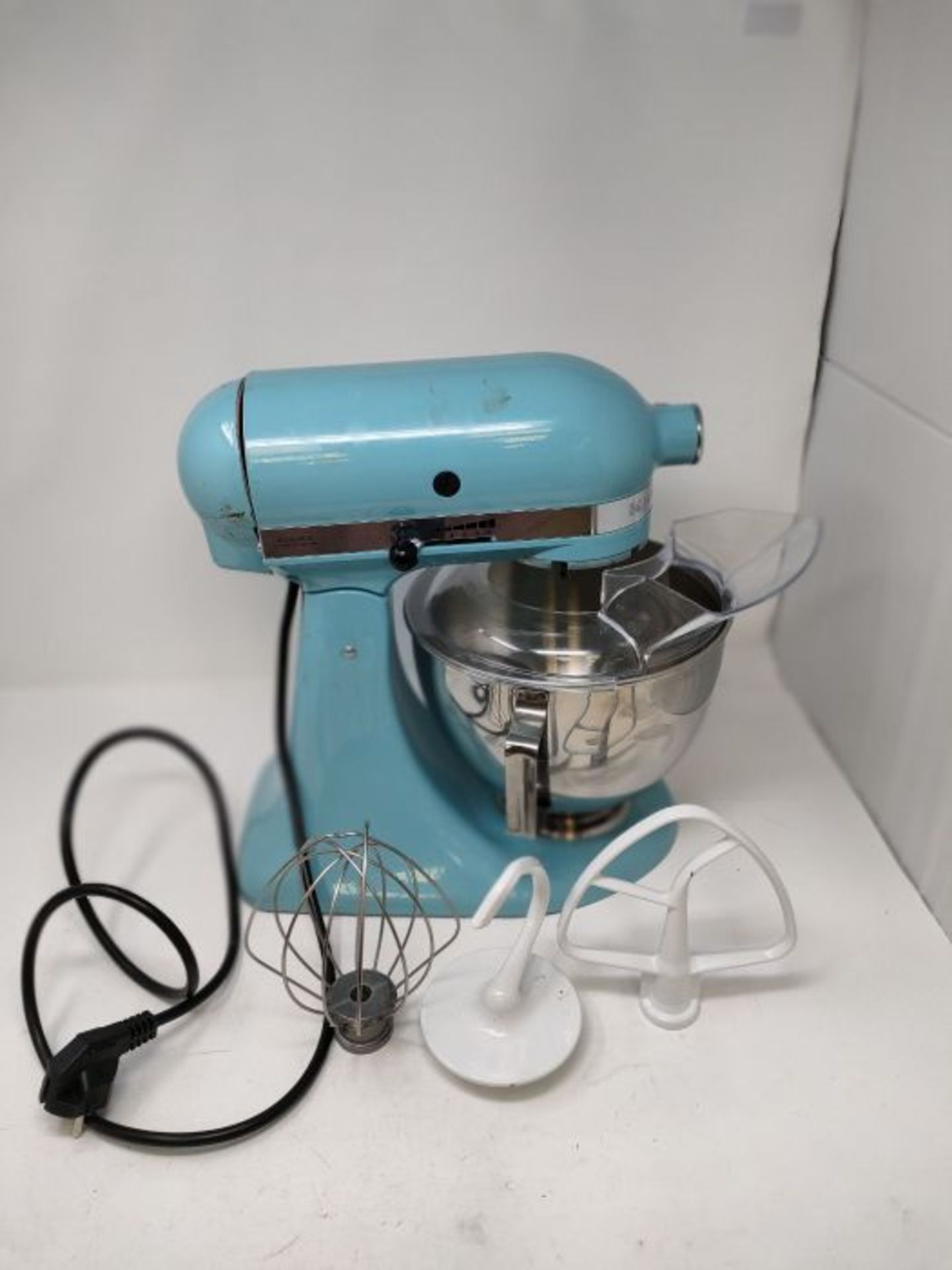 RRP £399.00 KitchenAid 5KSM175PSBIC 4.8 Litre Artisan Stand Mixer, Ice Blue - Image 2 of 2