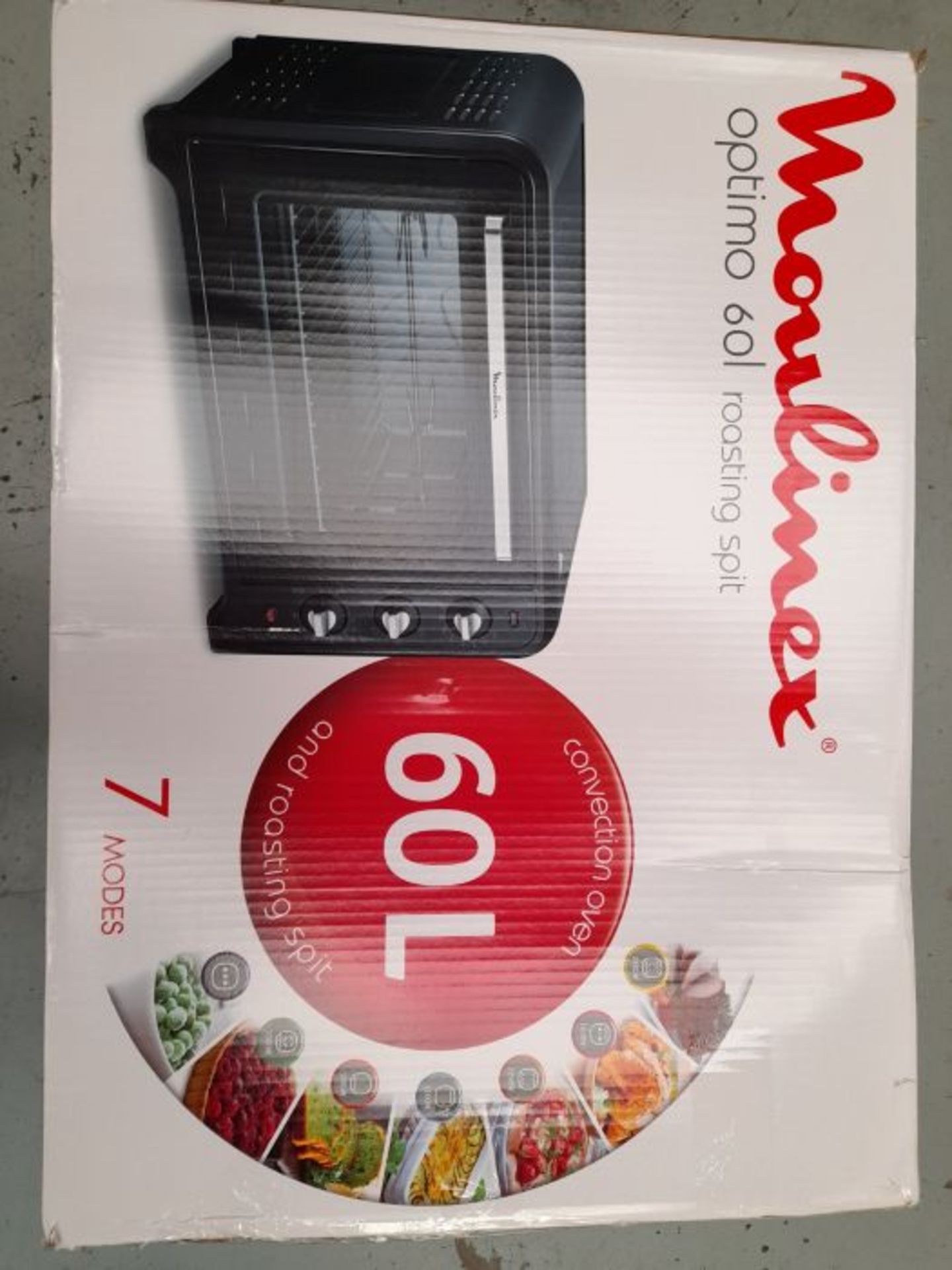RRP £140.00 Moulinex Optimo 60l ox495 Oven (Medium, Electric Oven, 60 L, 2200 W, 60 L, 100-240 °C - Image 2 of 3