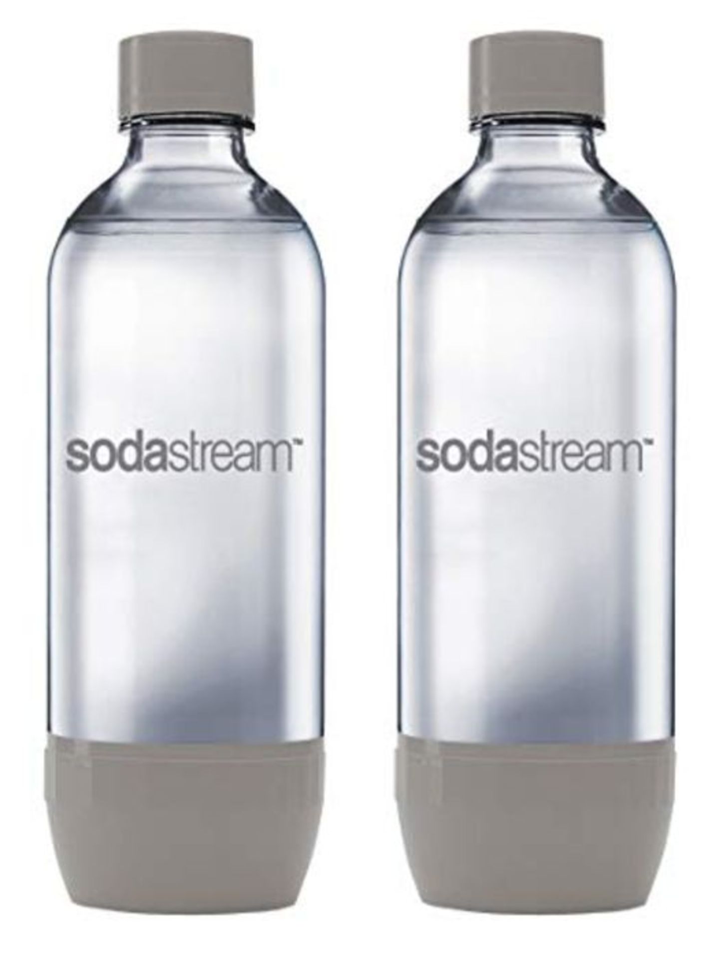 SodaStream Twin Pack 1 Litre Reusable BPA Free Water Bottles for Sparkling Water Maker