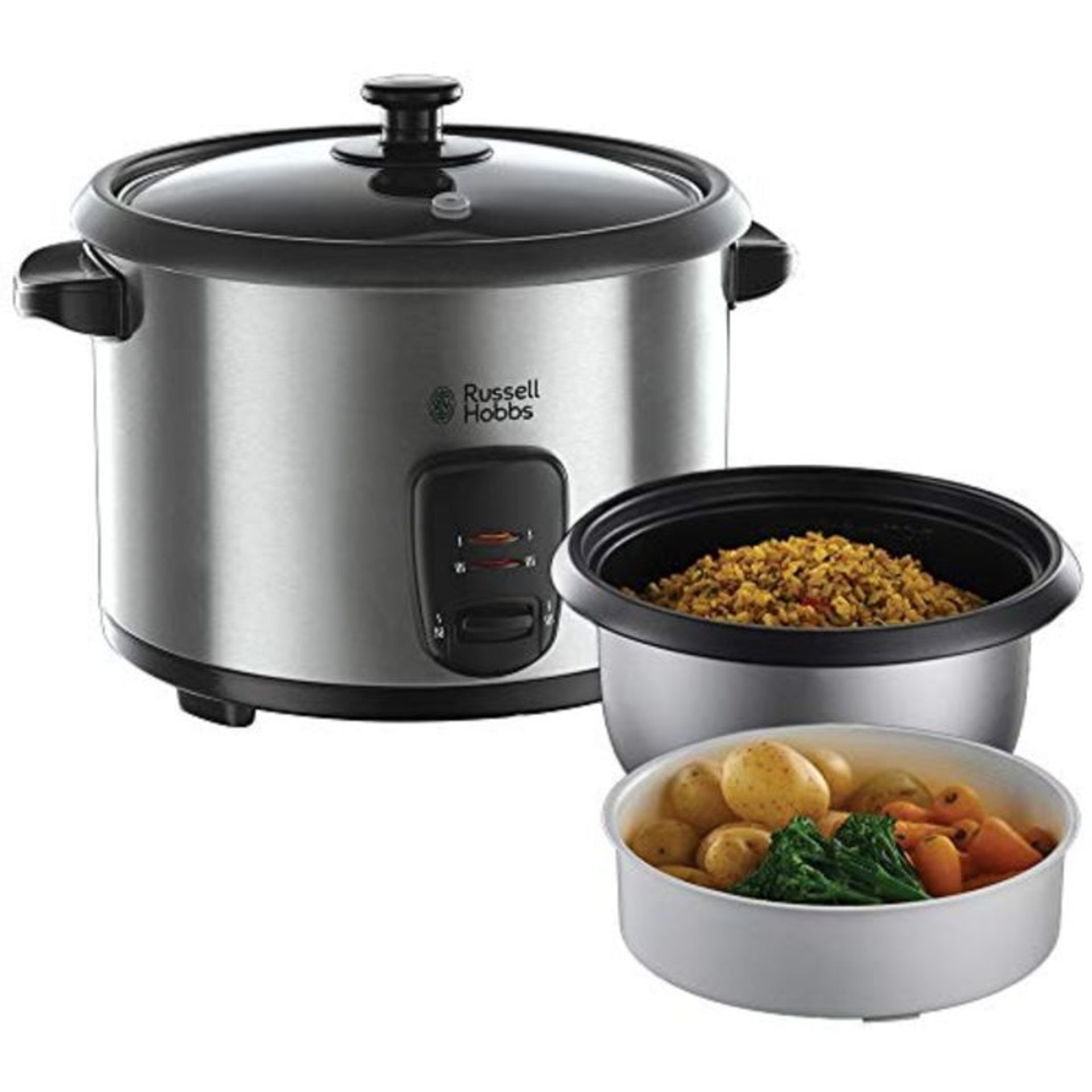 Russell Hobbs Cook @ Home 19750-56 rice cooker with 700 W and 1.8 litre capacity made
