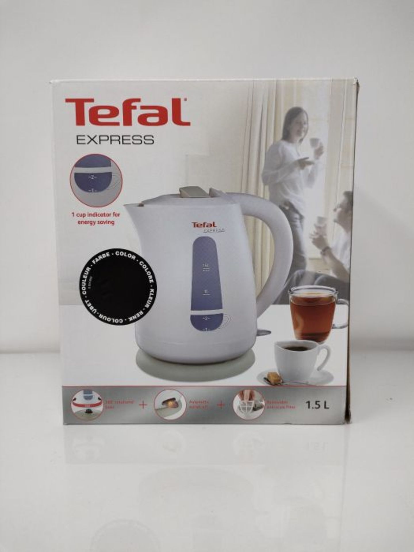 Tefal Express Eco KO2998 electric kettle 1.5 L Black 2400 W Express Eco KO2998, 1.5 L, - Image 2 of 3