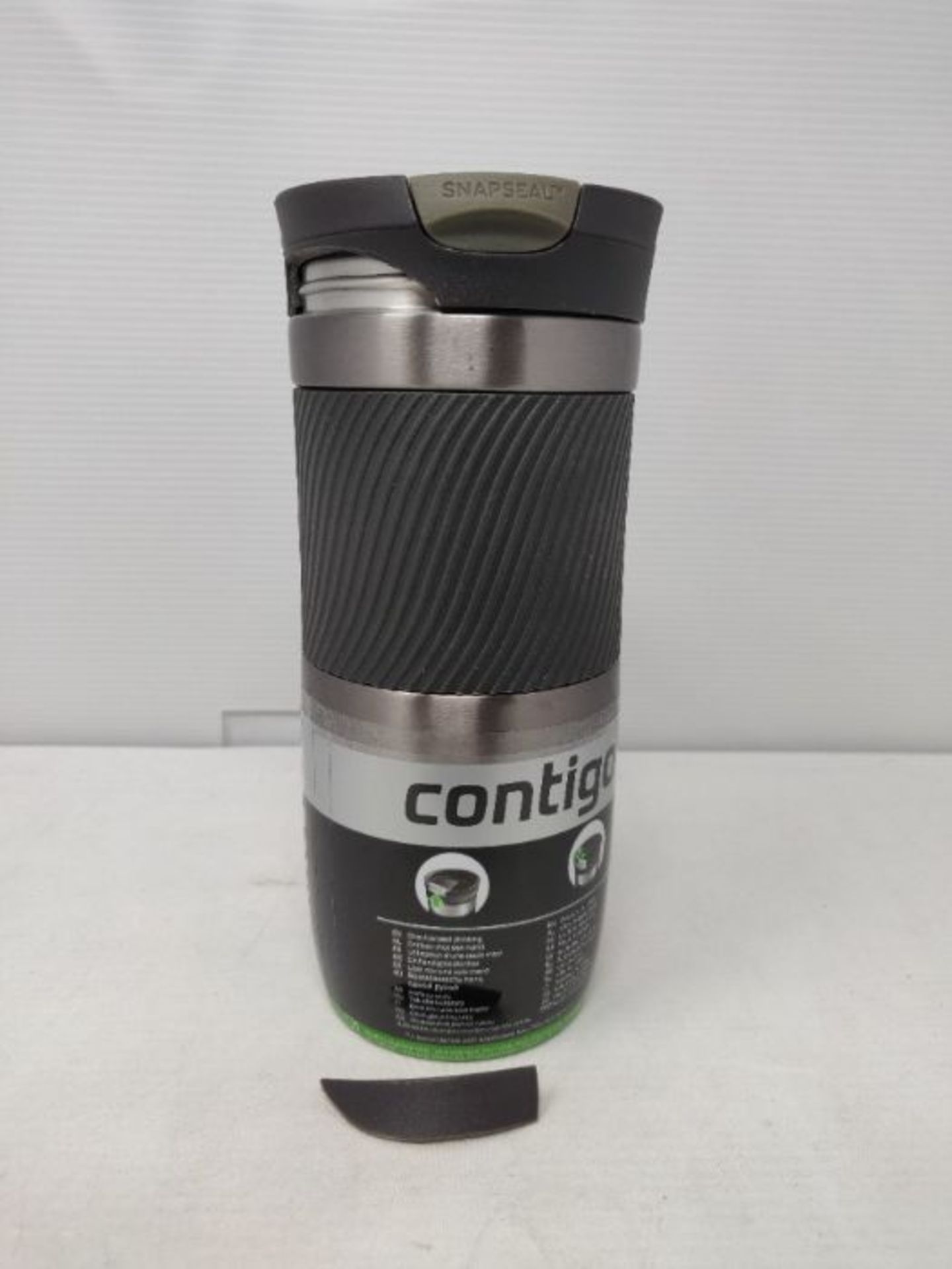 [CRACKED] Contigo Byron Snapseal Travel Mug, Stainless Steel Thermal mug, vacuum flask - Image 2 of 2