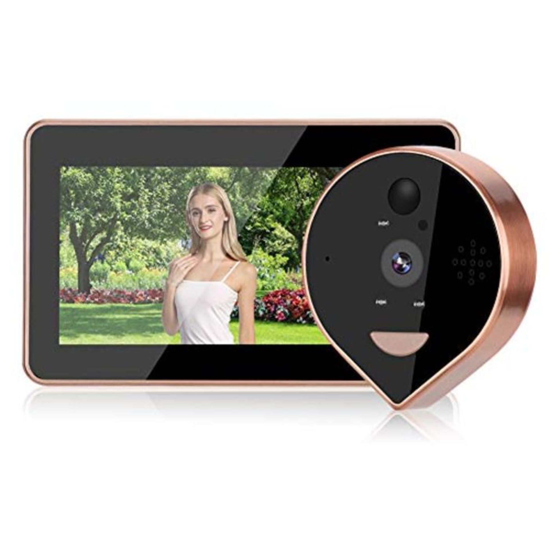 RRP £94.00 Tosuny Intelligent peephole, 4.3 Inch Wifi Video Camera,Visual Doorbell, with Motion D