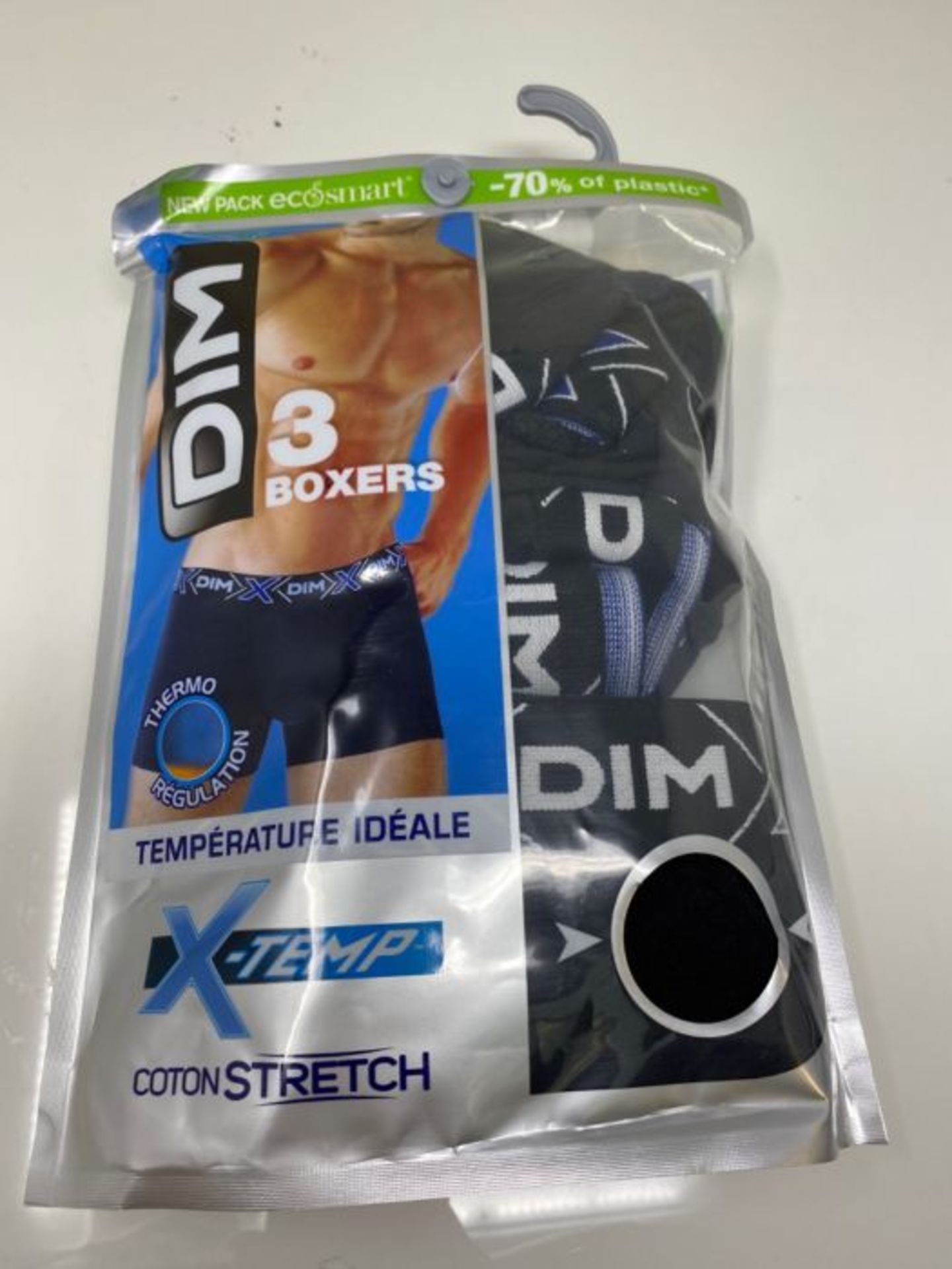 Dim Men's X-Temp Boxer X3 Shorts, Noir (Noir/Noir/Noir 0hz), XL (Pack of 3) - Image 2 of 3