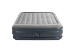 RRP £70.00 Intex Unisex Outdoor Queen Deluxe Pillow Rest Air Bed available in Grey/Blue - Size 15