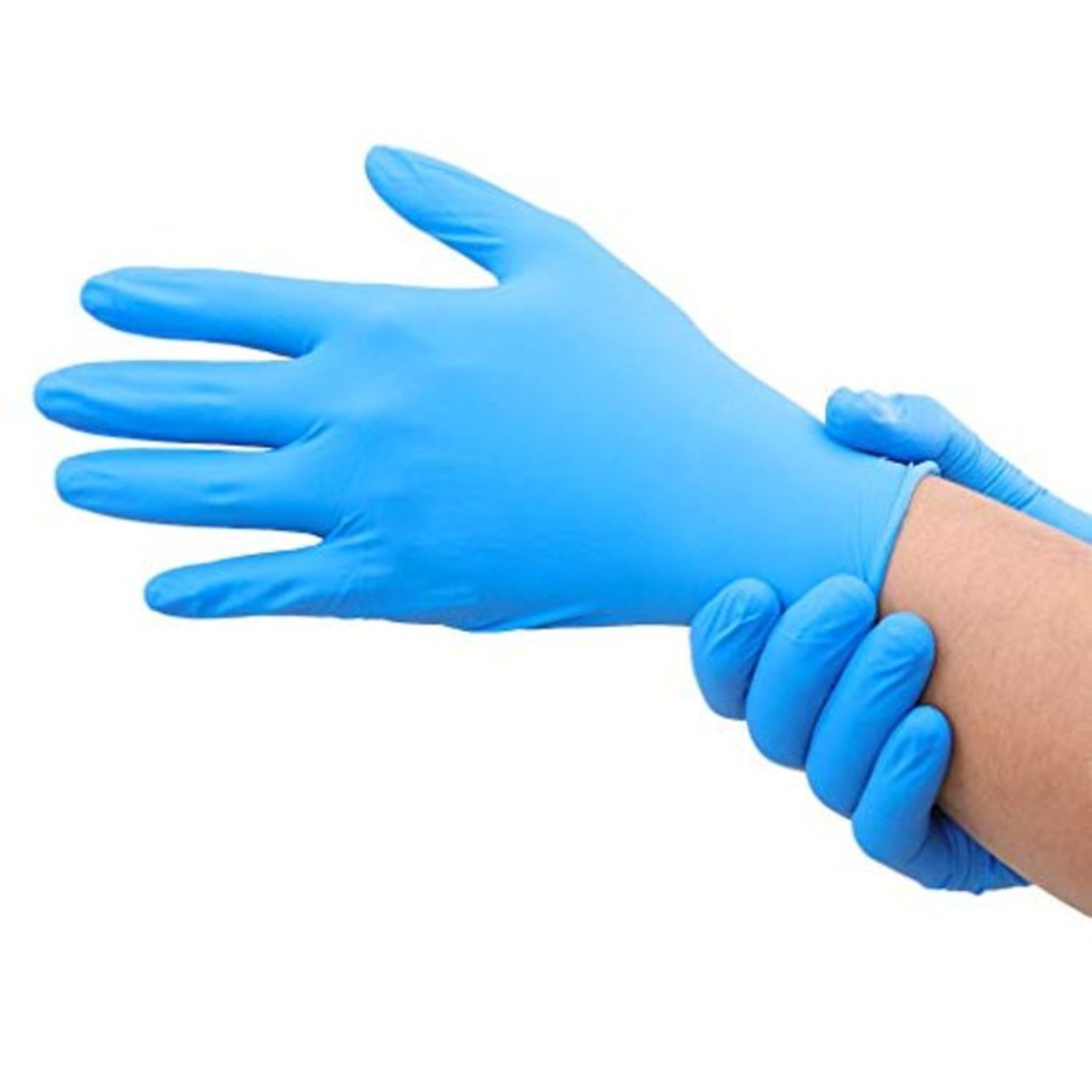 SousVideTools 100 Pieces Medical Nitrile Gloves, Blue Disposable Gloves Large, Latex F