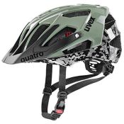 RRP £84.00 uvex Unisex's Quatro Bike Helmet, pixelcamo-Olive, 52-57 cm