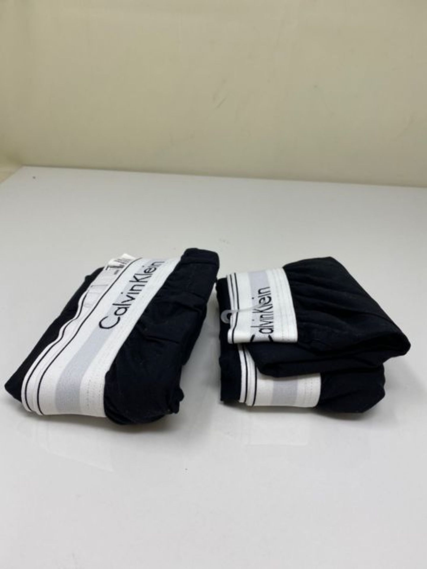 Calvin Klein Men's 2 Pack Slim Fit Boxers, Boxer Shorts,Multicoloured (Black/black), M - Image 3 of 3