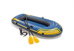 RRP £69.00 Intex Challenger Inflatable Boat Set with Oars + Inflator, 2-Person