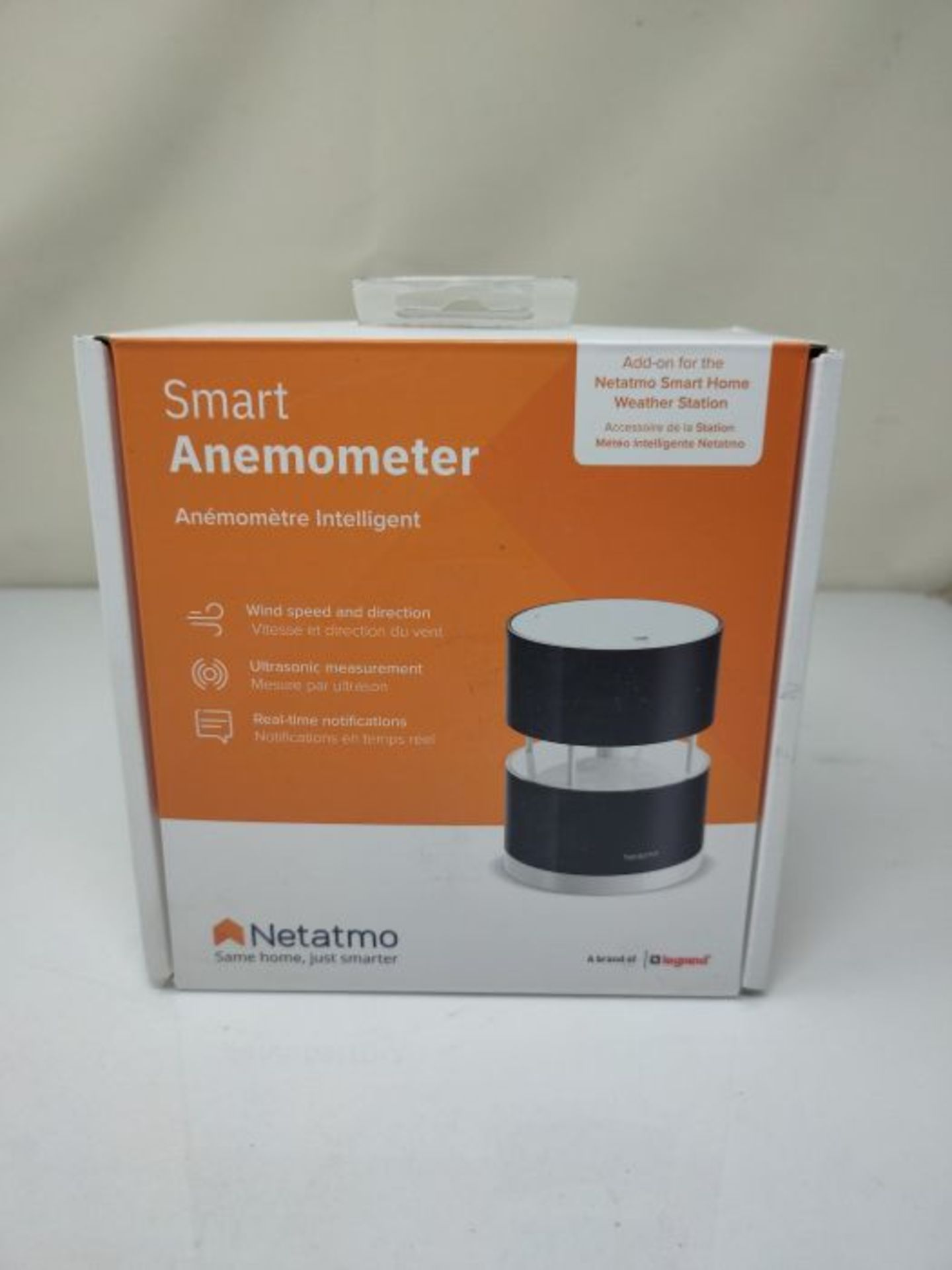 RRP £93.00 Netatmo Wireless Anemometer with wind speed and direction sensor - Wind Gauge for Neta - Image 2 of 3