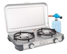 RRP £58.00 Campingaz Camping Kitchen 2 CV Stove, Portable Two Burner Gas Cooker, Outdoor Grill