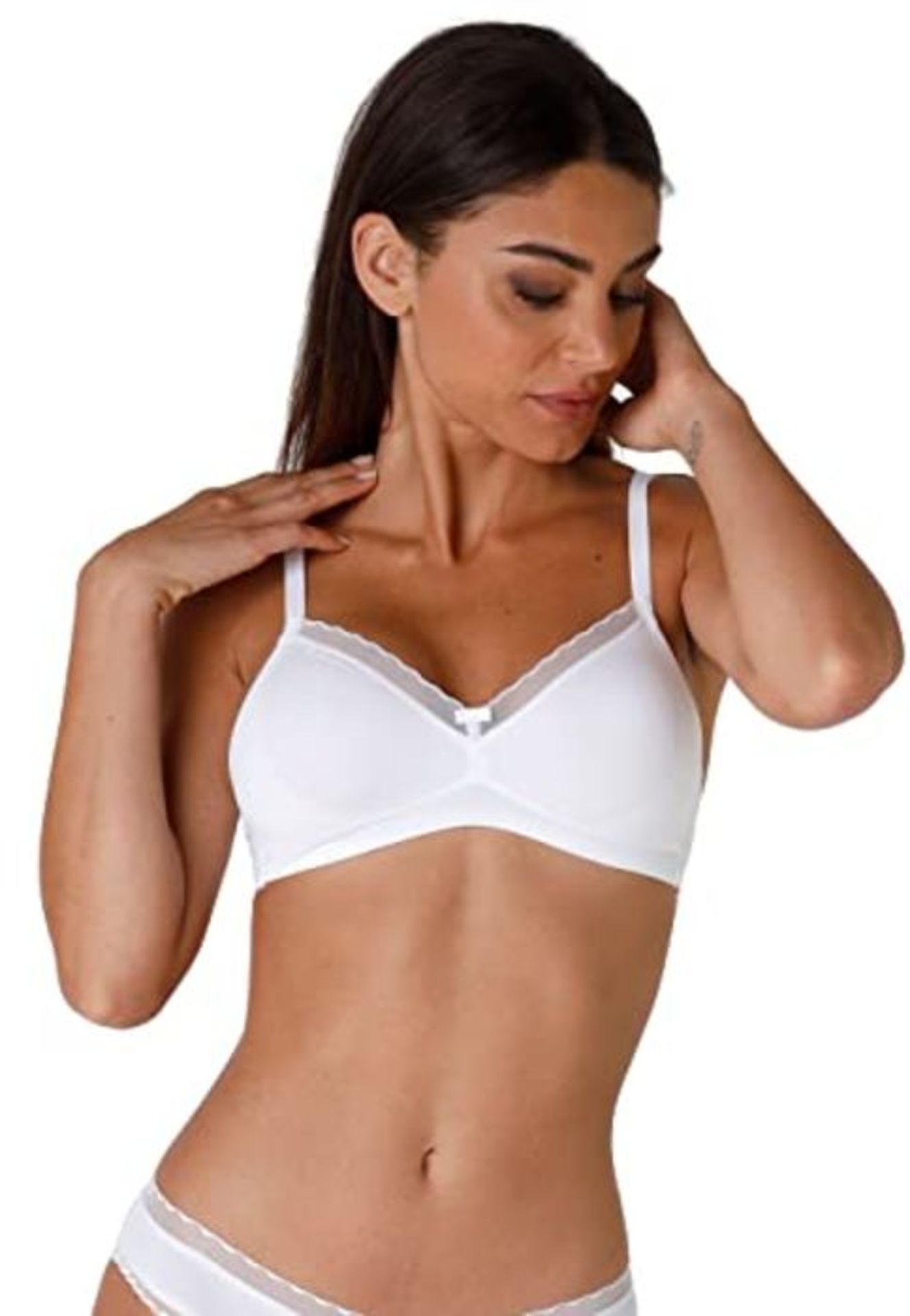 Lovable Women's Reggiseno Senza Ferretto My Daily Comfort Bra, Off-White (003-BIANCO),