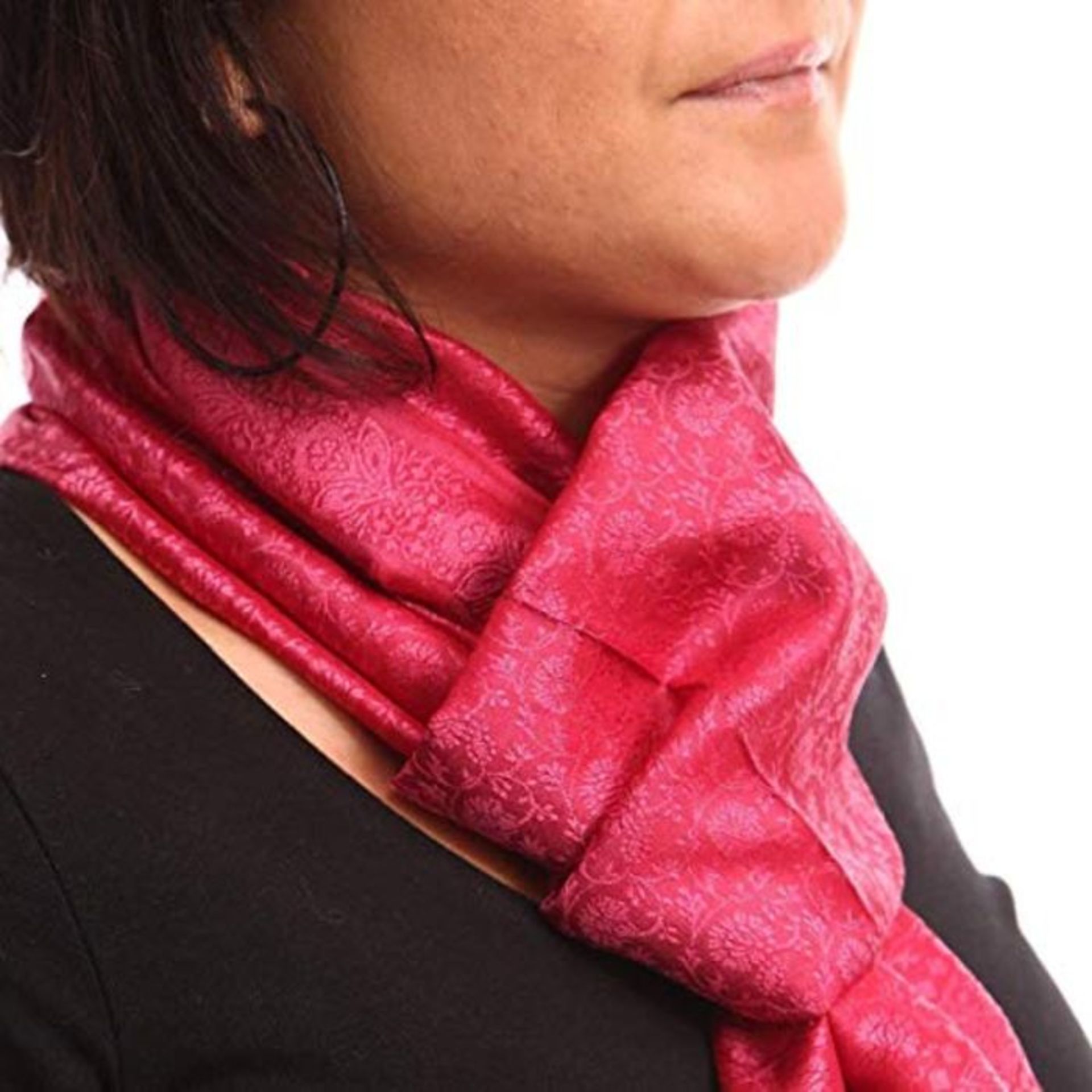 Generic Silk Scarf Plum