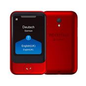 RRP £214.00 POCKETALK ?S? Voice & Camera Translator Red - Two-Way AI Translation Device with Built