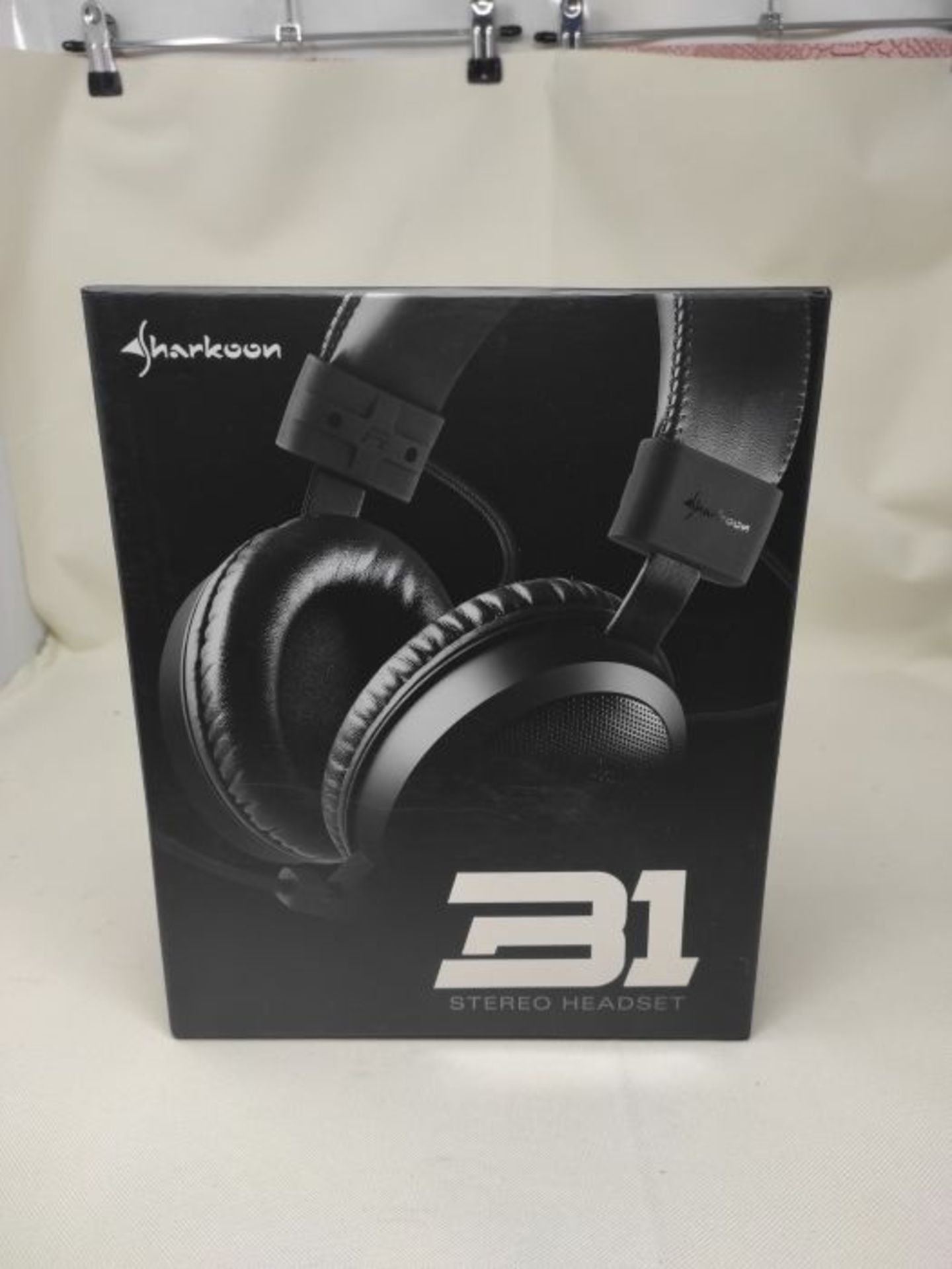 Sharkoon B1 Stereo Gaming Headphones - Black - Image 2 of 3
