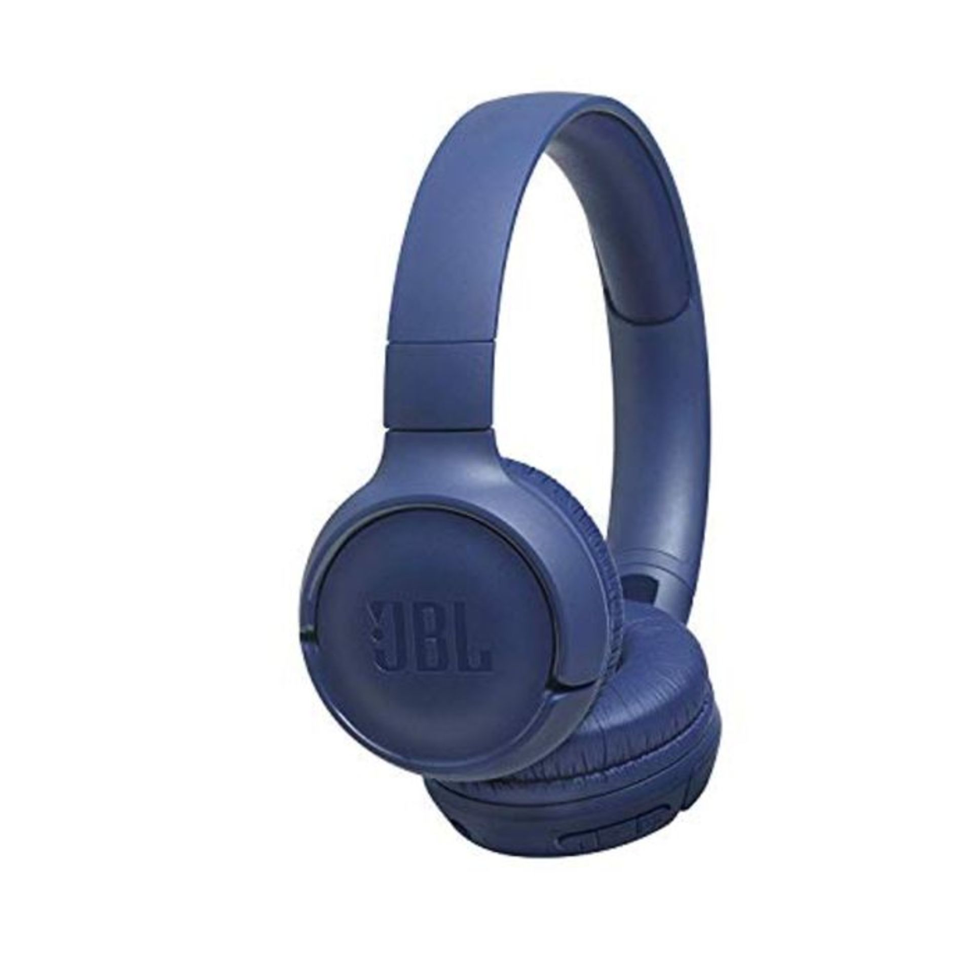 JBL T500BT in Blue - Over Ear Bluetooth Wireless Headphones with Pure Bass Sound - Hea