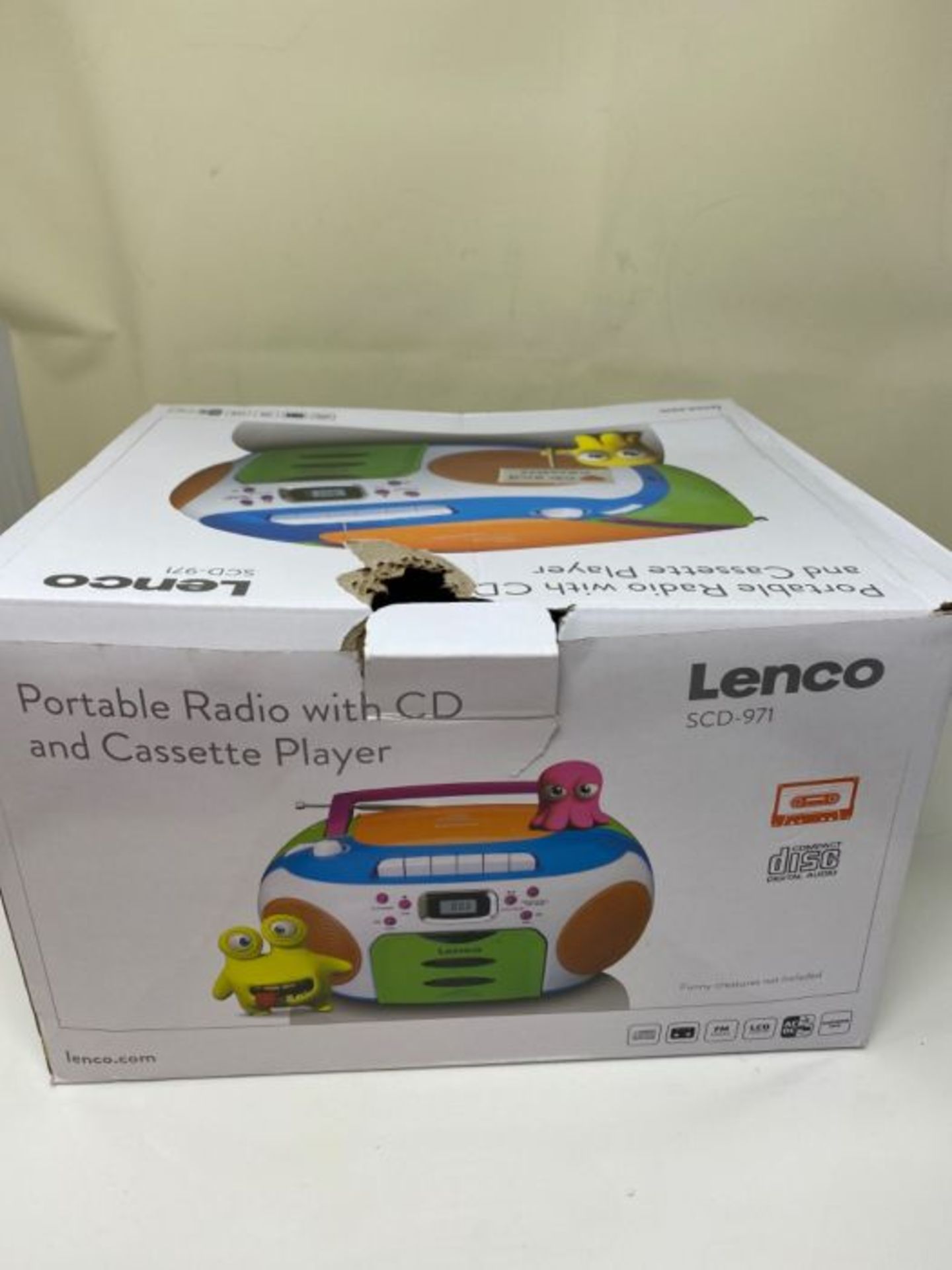 RRP £52.00 Lenco SCD-971 Children's Radio - Cassette Radio with CD - CD Radio - Cassette Player - - Image 2 of 3