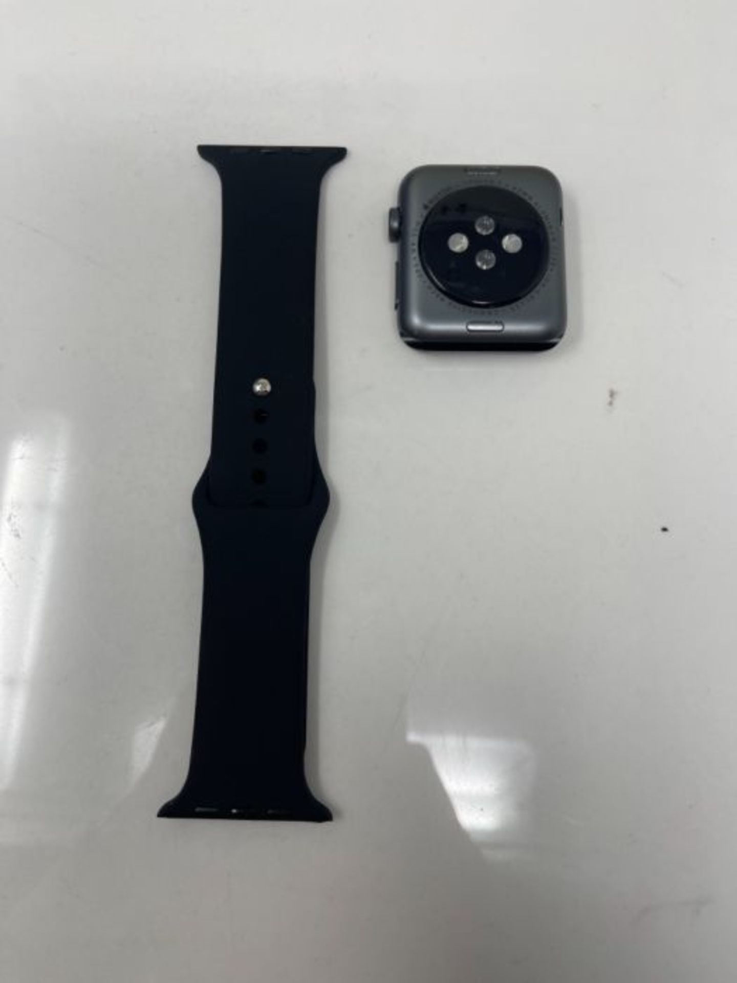 RRP £299.00 Apple Watch Series 3 (GPS, 42mm) - Space Grey Aluminum Case with Black Sport Band - Image 3 of 3