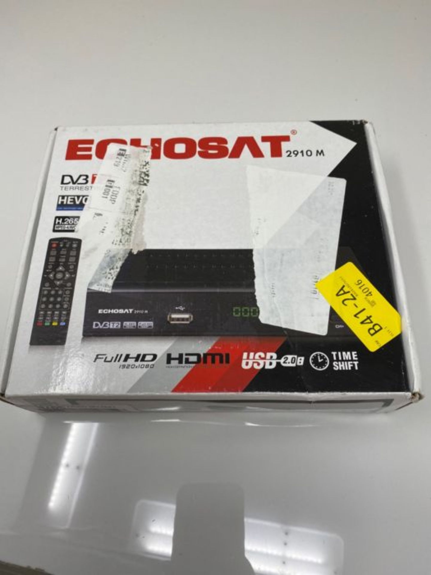 Echosat 2910 DVBT2 receiver full HD 1080P 4K for TV (HEVC/H.265 HDMI SCART, USB 2.0, D - Image 2 of 3