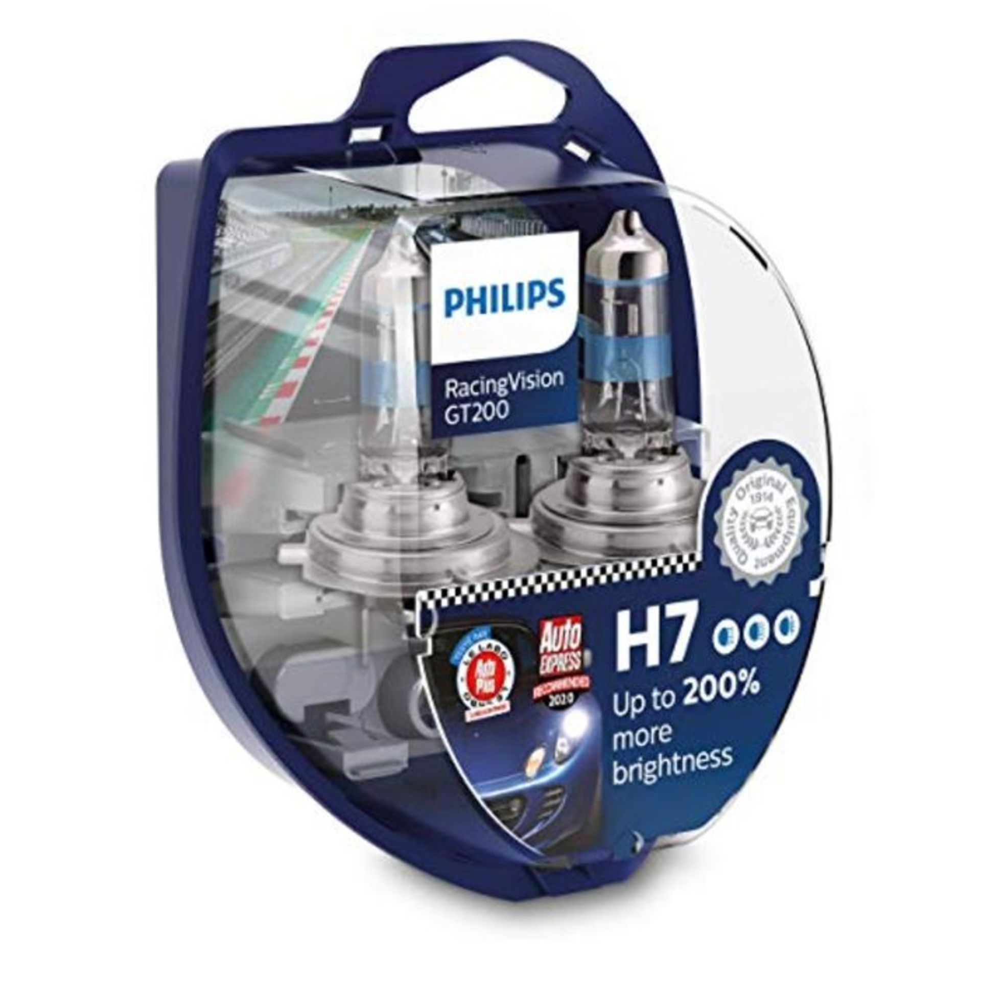Philips 577928 RacingVision GT200 H7 car headlight bulb +200%, set of 2