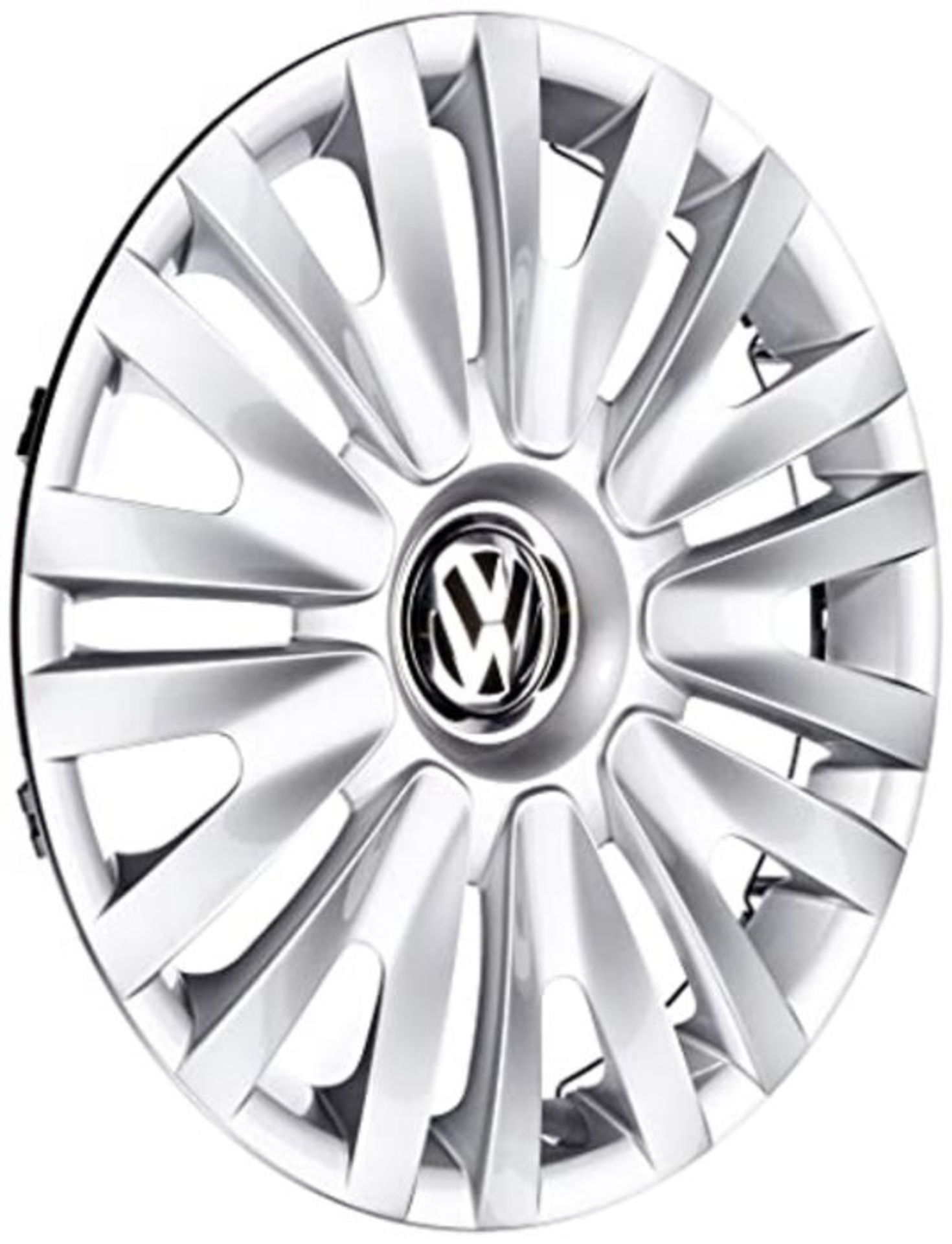 RRP £77.00 Volkswagen 5K0071455 Wheel trim, 15-inch, Brilliant silver, Set of 4