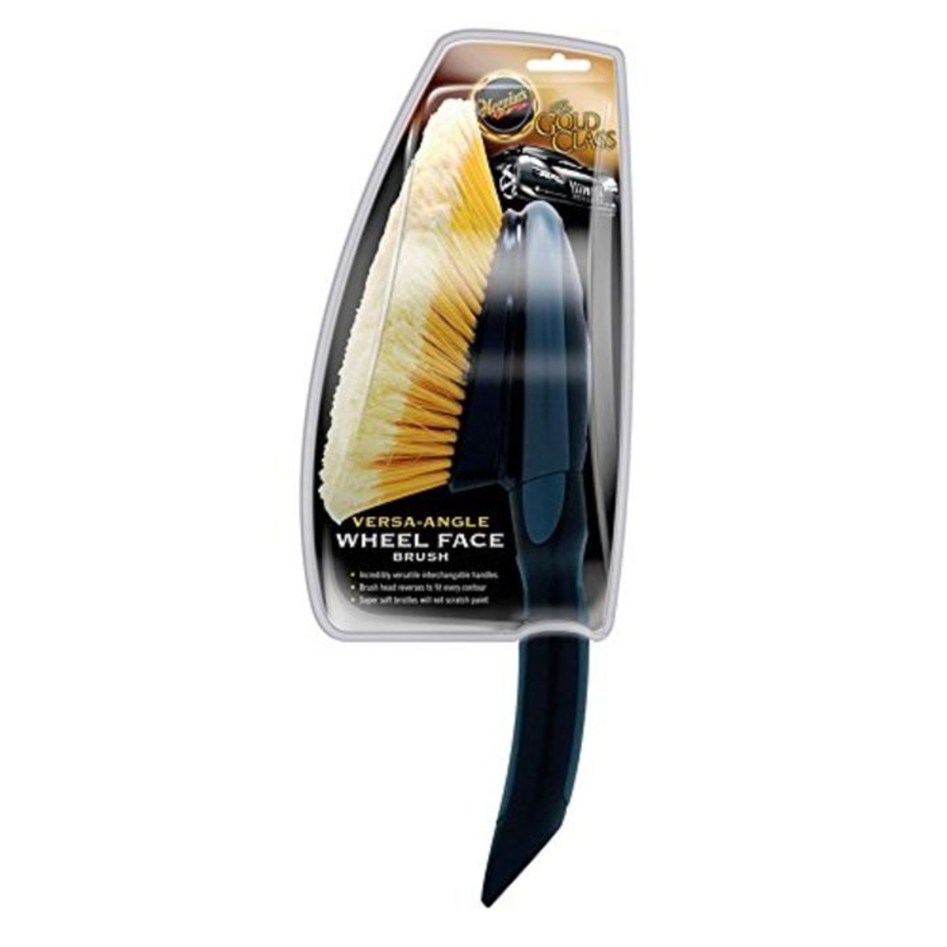 Meguiar's X1025EU Vera Angle Wheel Cleaning Face Brush, Yellow