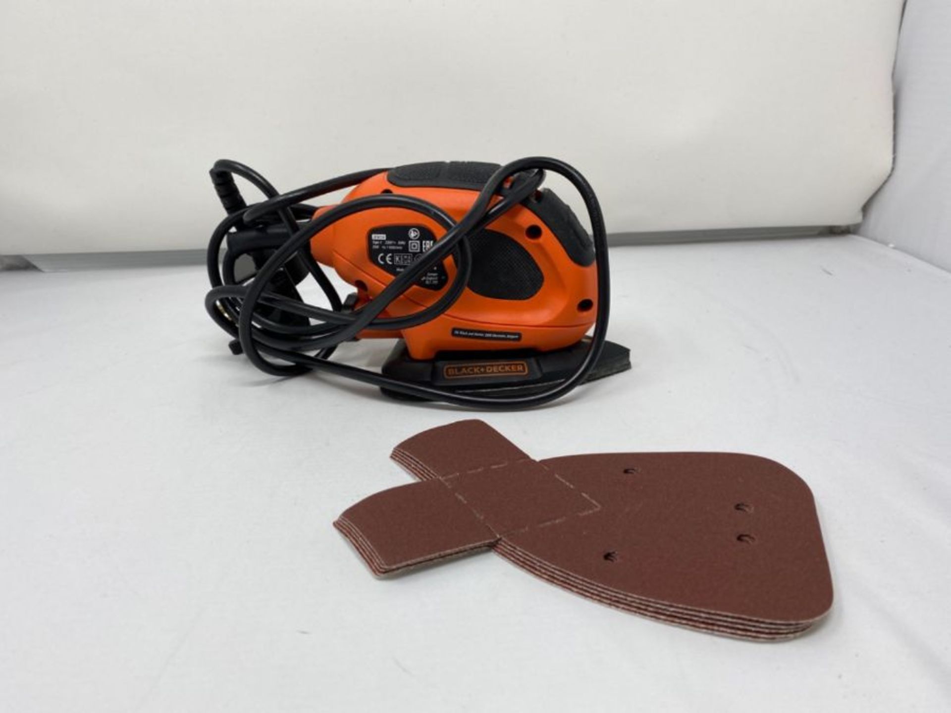 BLACK+DECKER 55 W Detail Mouse Electric Sander with 6 Sanding Sheets, BEW230-GB - Image 3 of 3