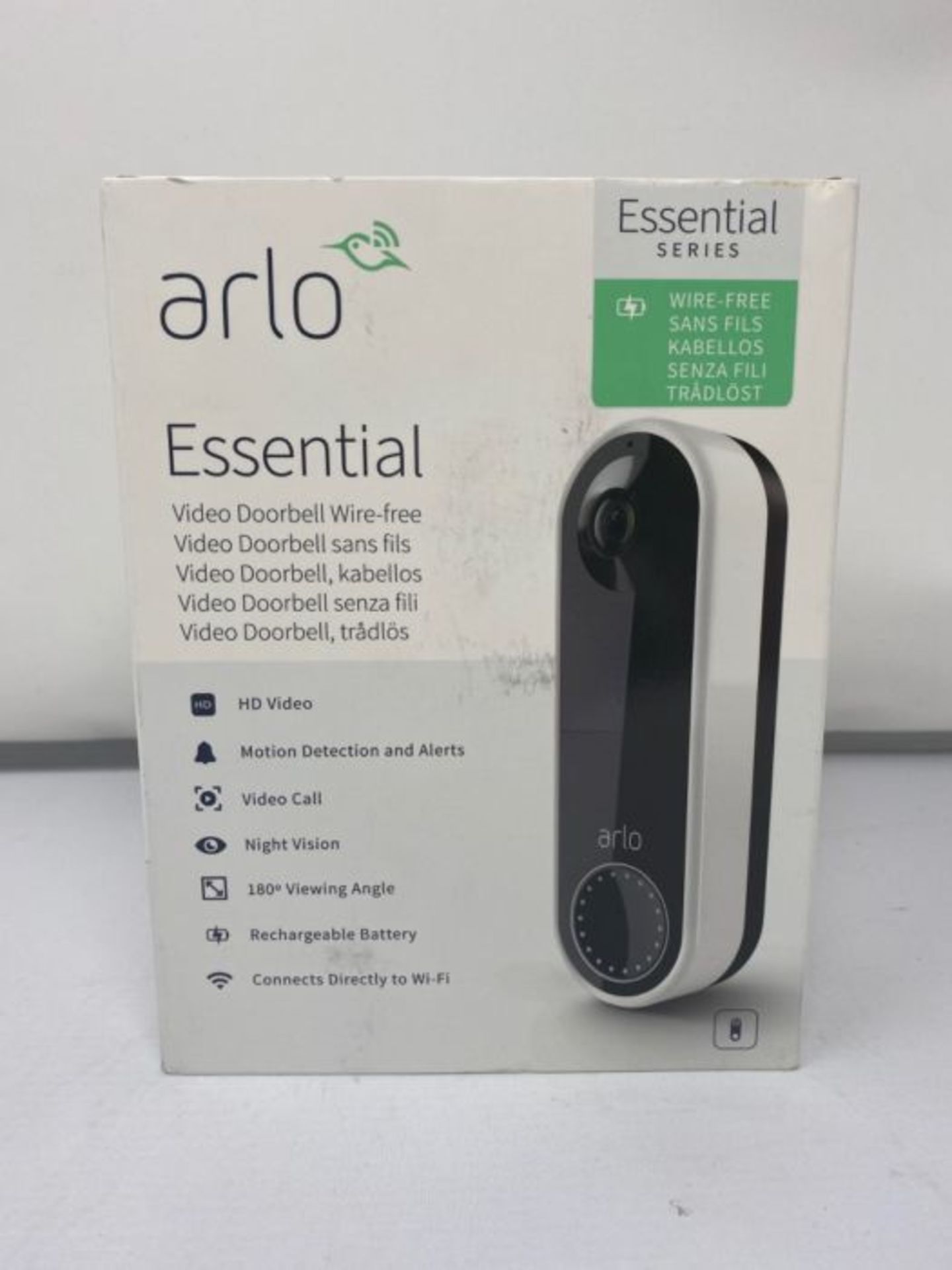 RRP £168.00 Arlo Essential Wireless Video Doorbell Security Camera, 1080p HD doorbell camera HD, 2 - Image 2 of 3