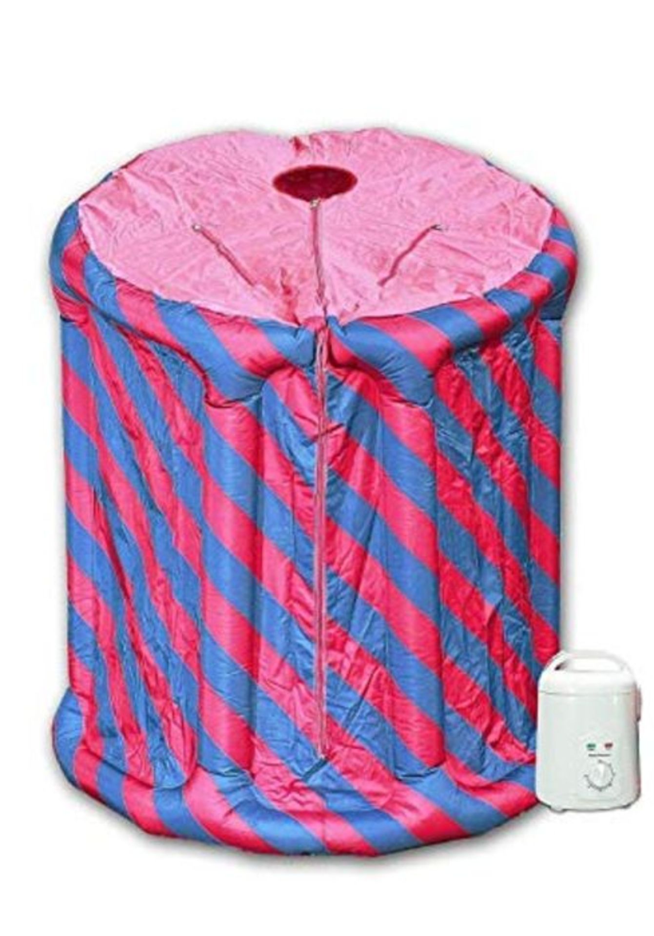 RRP £69.00 The Mobile steam Sauna Svedana Mini Sauna Pink/Blue Inflatable steam Generator with 85