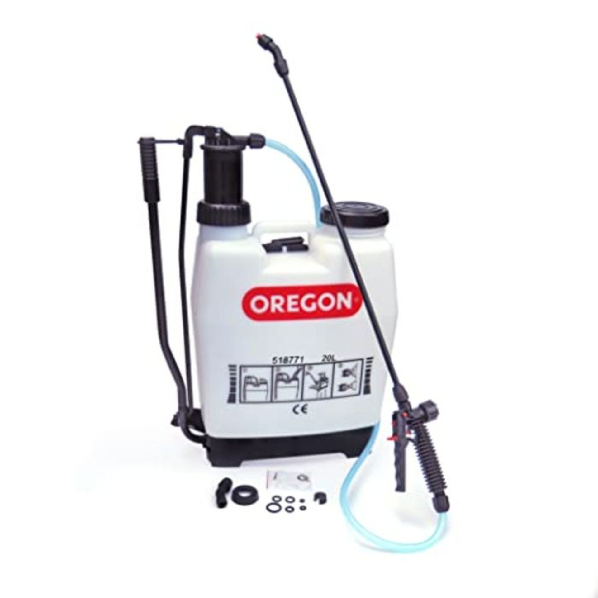 Oregon Backpack Pressure Garden Chemical / Weed Killer Sprayer with Lance and 2 Adjust