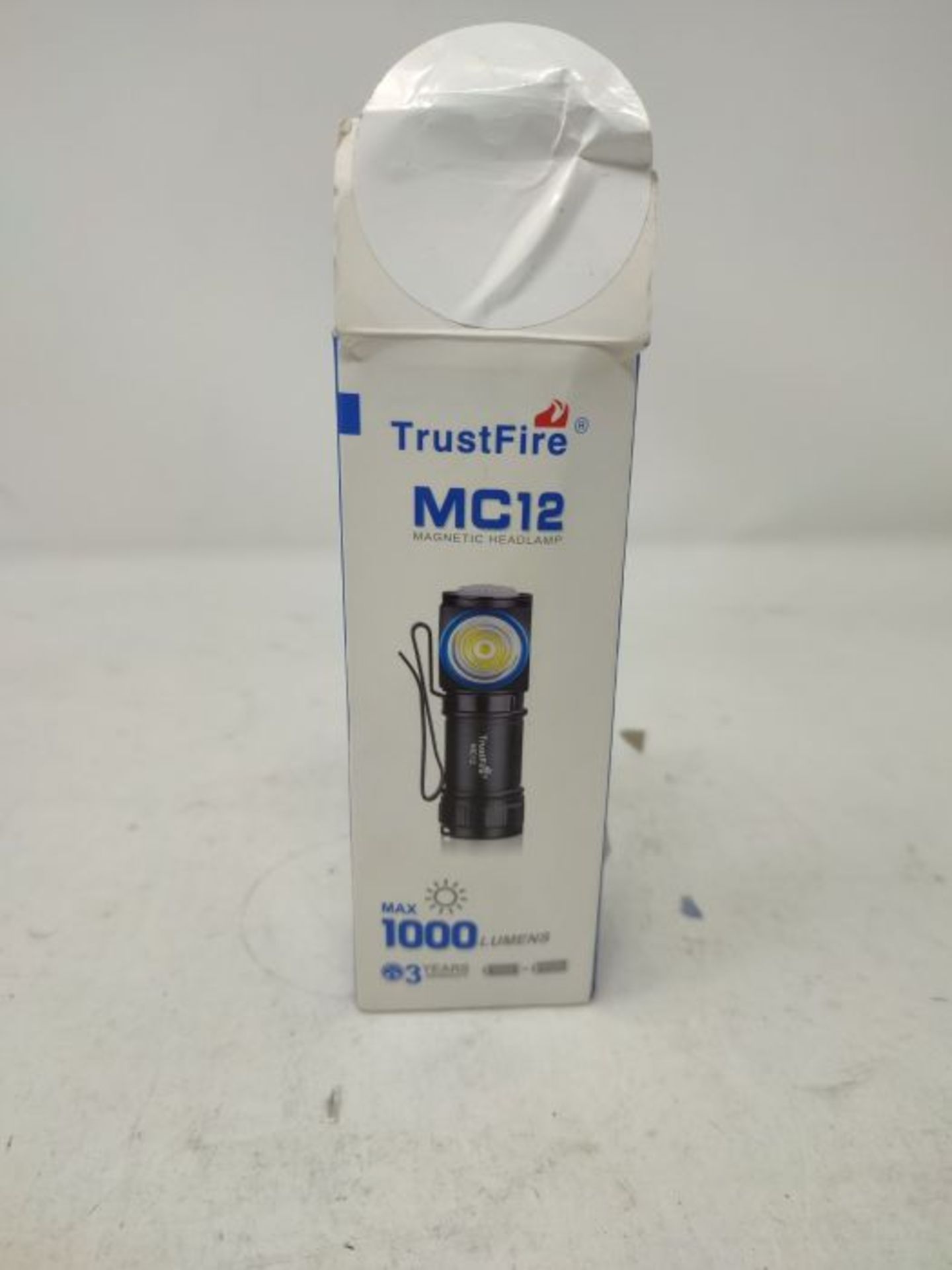 TrustFire MC12 LED Torch 1000 LM Flashlight Magnetic Fast Charging Mini Light Multi-Fu - Image 2 of 3