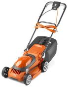 RRP £100.00 Flymo EasiStore 340R Electric Rotary Lawn Mower - 34 cm Cutting Width, 35 Litre Grass