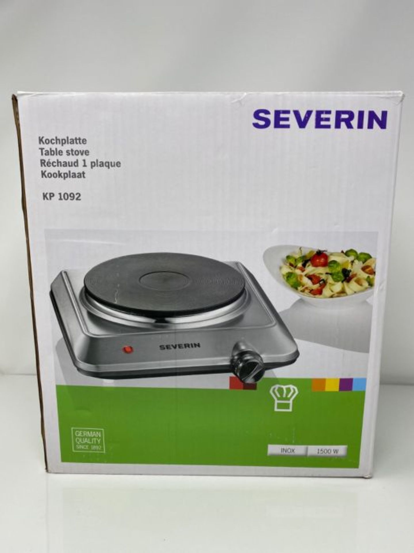 Severin Table Stove with 1500 W of Power KP 1092, Stainless Steel - Image 2 of 3