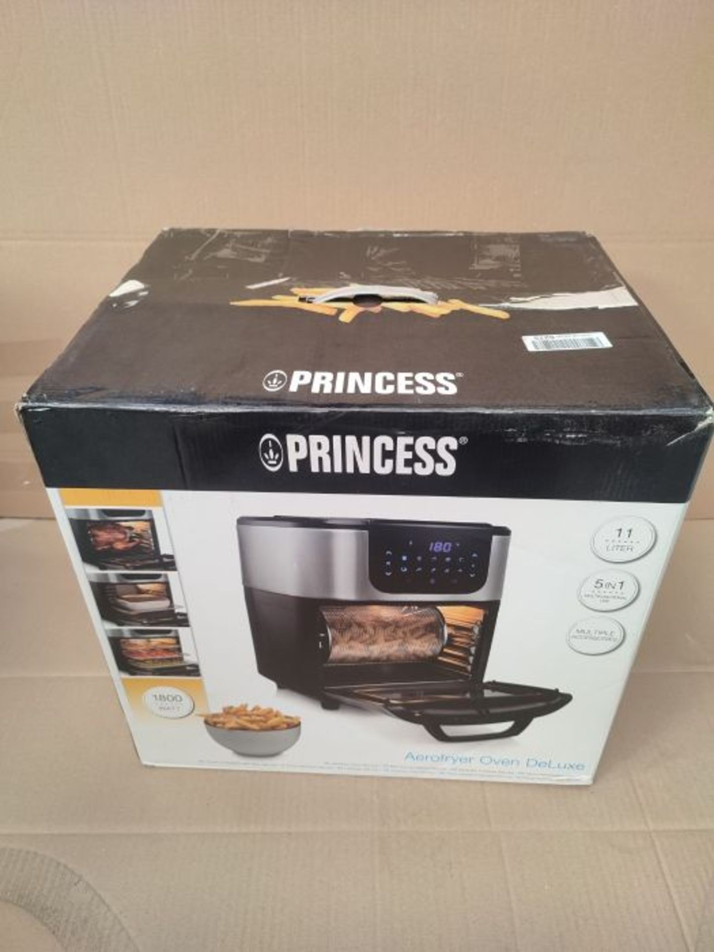 RRP £133.00 Princess [improved] XL Hot Air Fryer 11 litre stainless steel 11 Liter black/silver - Image 2 of 3