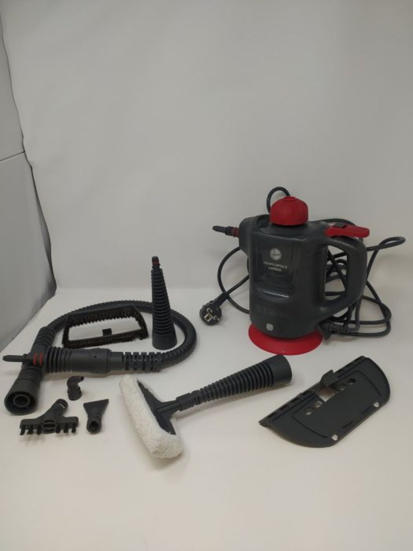 RRP £78.00 Hoover SGE1000 1000W Gregor Titanium and Red Race Steam Gun - Image 2 of 2