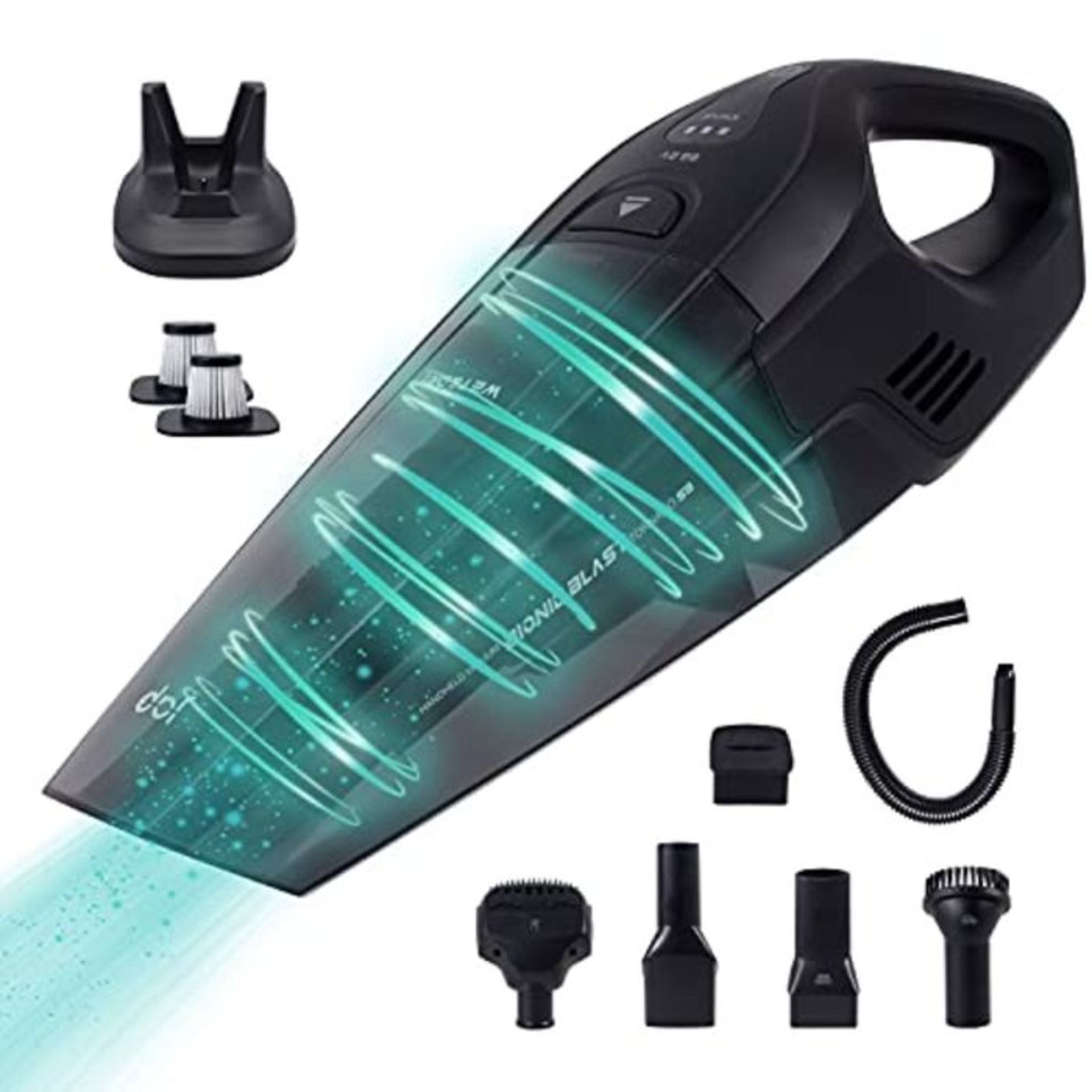 RRP £56.00 JAP Tornado S3 10000pA 22.2V Handheld Vacuum Cleaner - Wet and Dry - Pet Friendly - Al