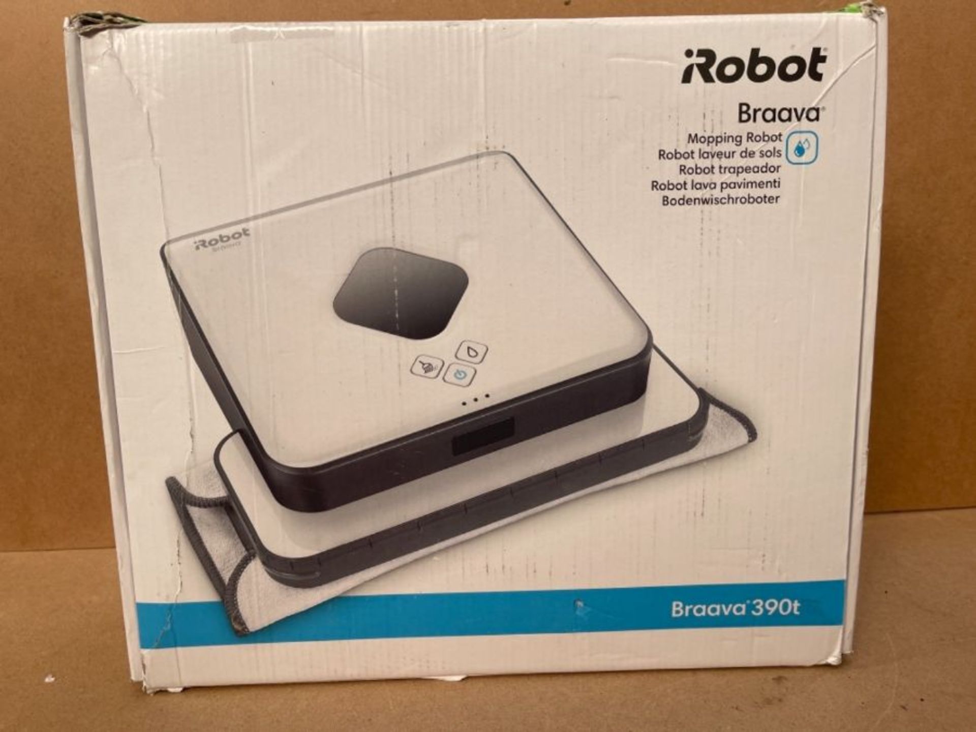 RRP £255.00 iRobot Braava 390T Floor Mopping Robot- White/Black - Image 2 of 3