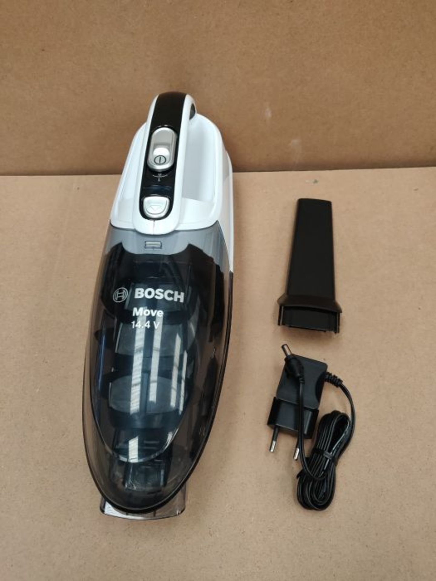 RRP £65.00 Bosch BHN14N handheld vacuum Bagless White BHN14N, Dry, Bagless, White, Battery, 12 mi - Image 3 of 3
