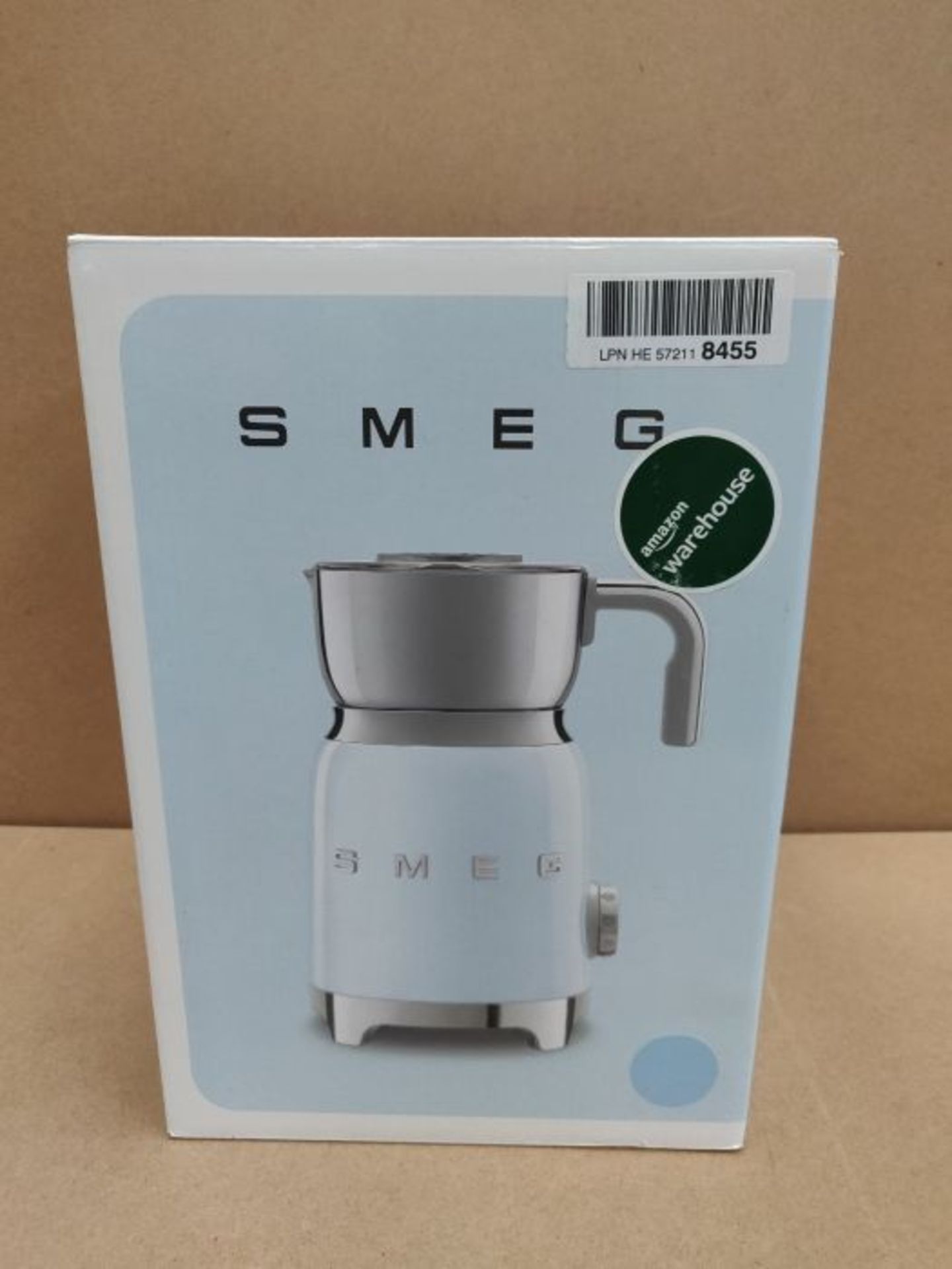 RRP £152.00 Smeg MFF01PBEU Milk frother, Aluminum, Blue - Image 2 of 3