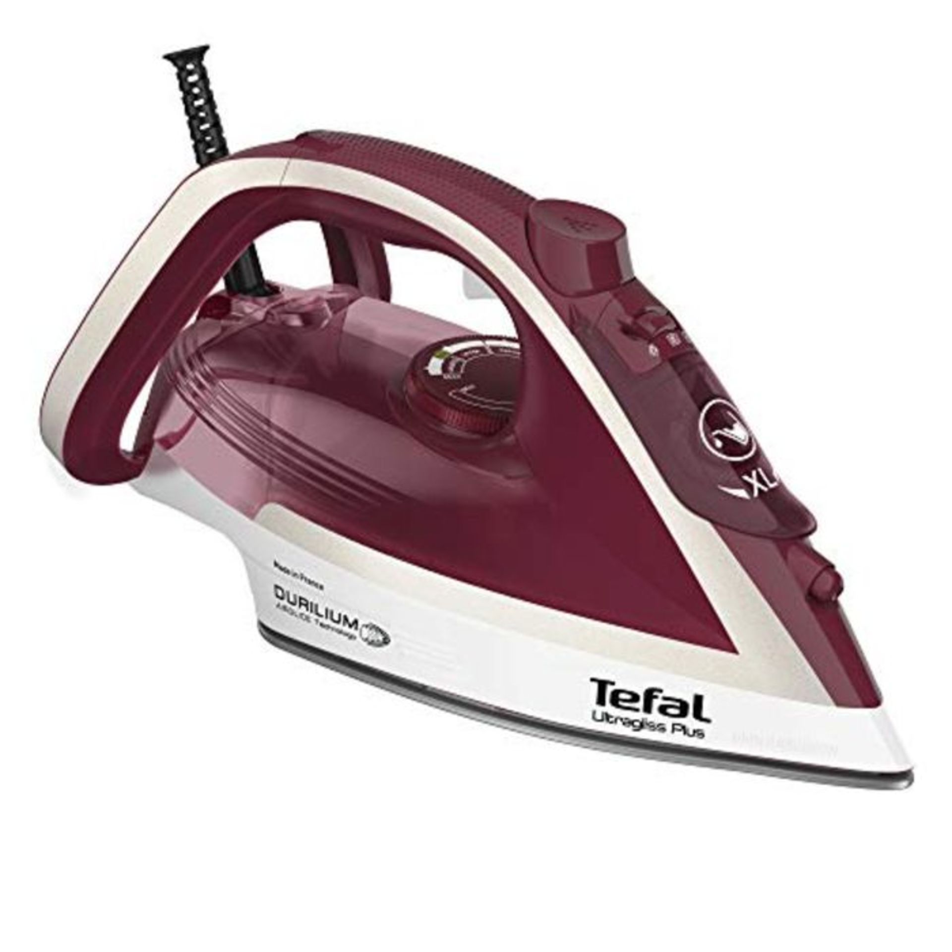 Tefal FV6810 Ultragliss Plus 2800 Steam Iron, Red/White