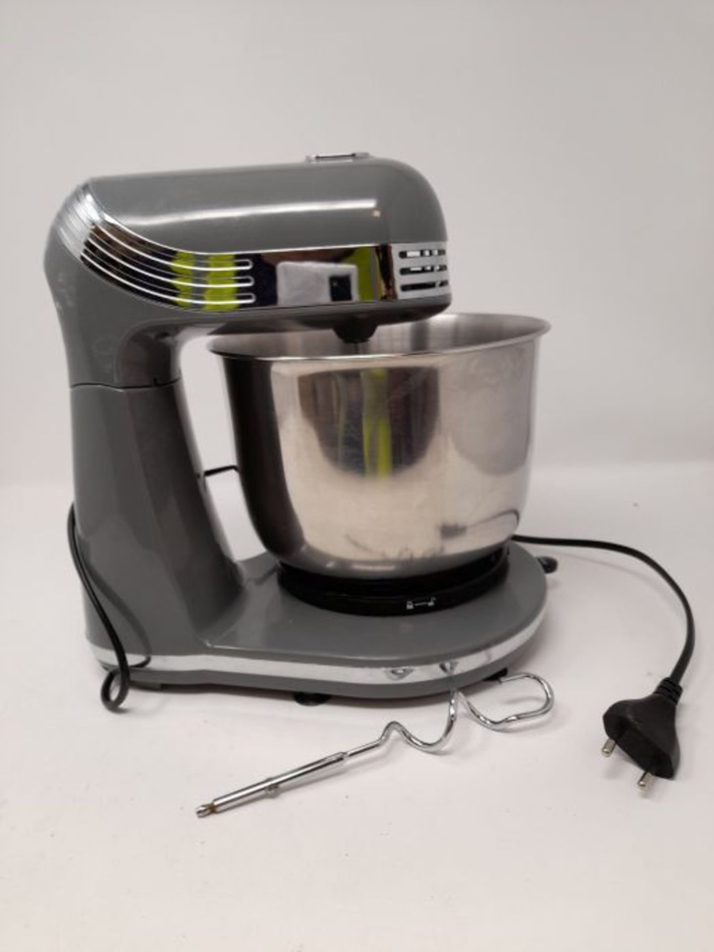 RRP £65.00 Mixing Machine with Stainless Steel Mixing Bowl, 3 Litres, Kneading Machine Including - Image 2 of 2