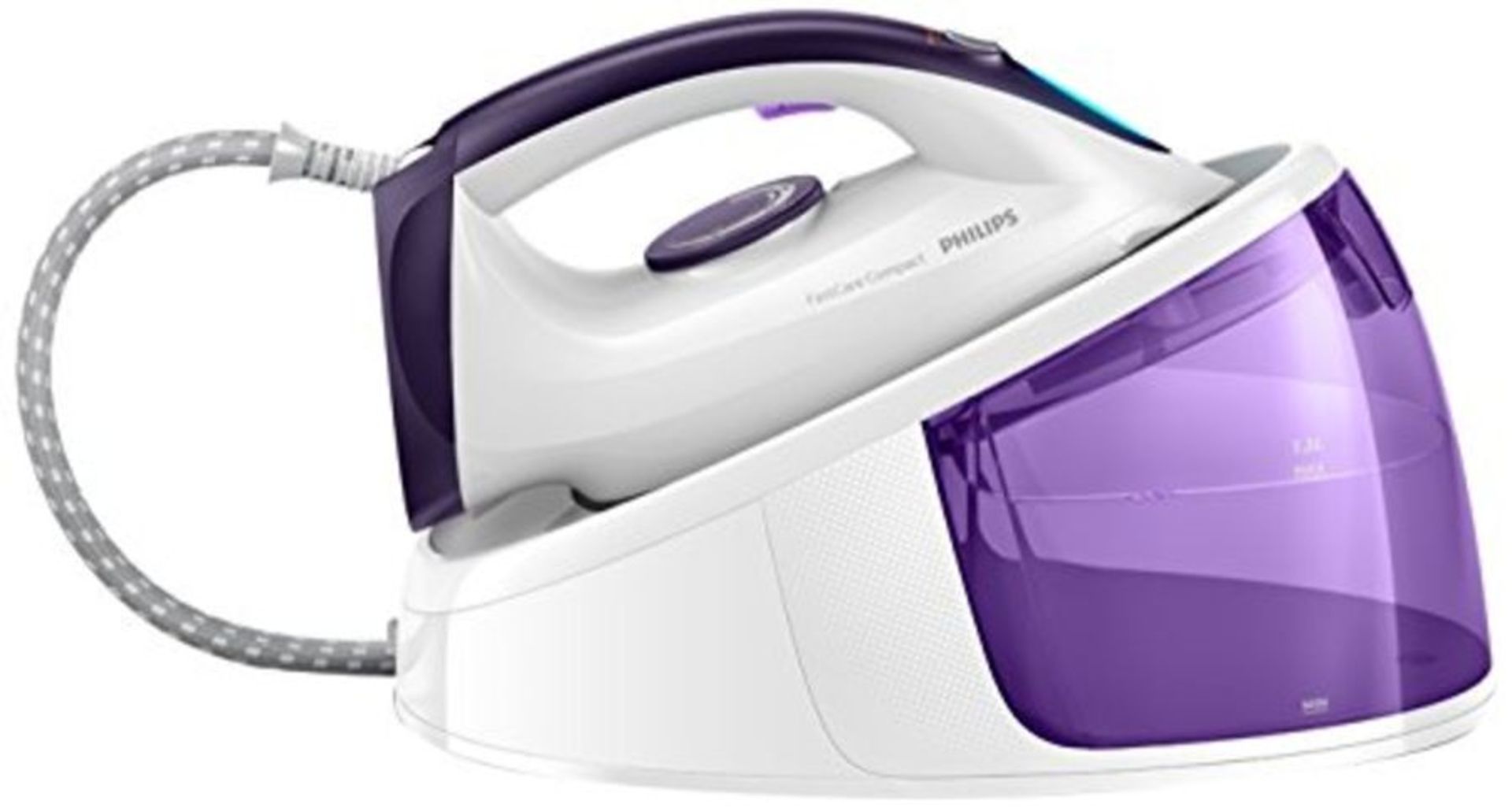 RRP £132.00 Philips Steam generator iron - purple/white GC6704/30 Steam generator iron - purple/wh