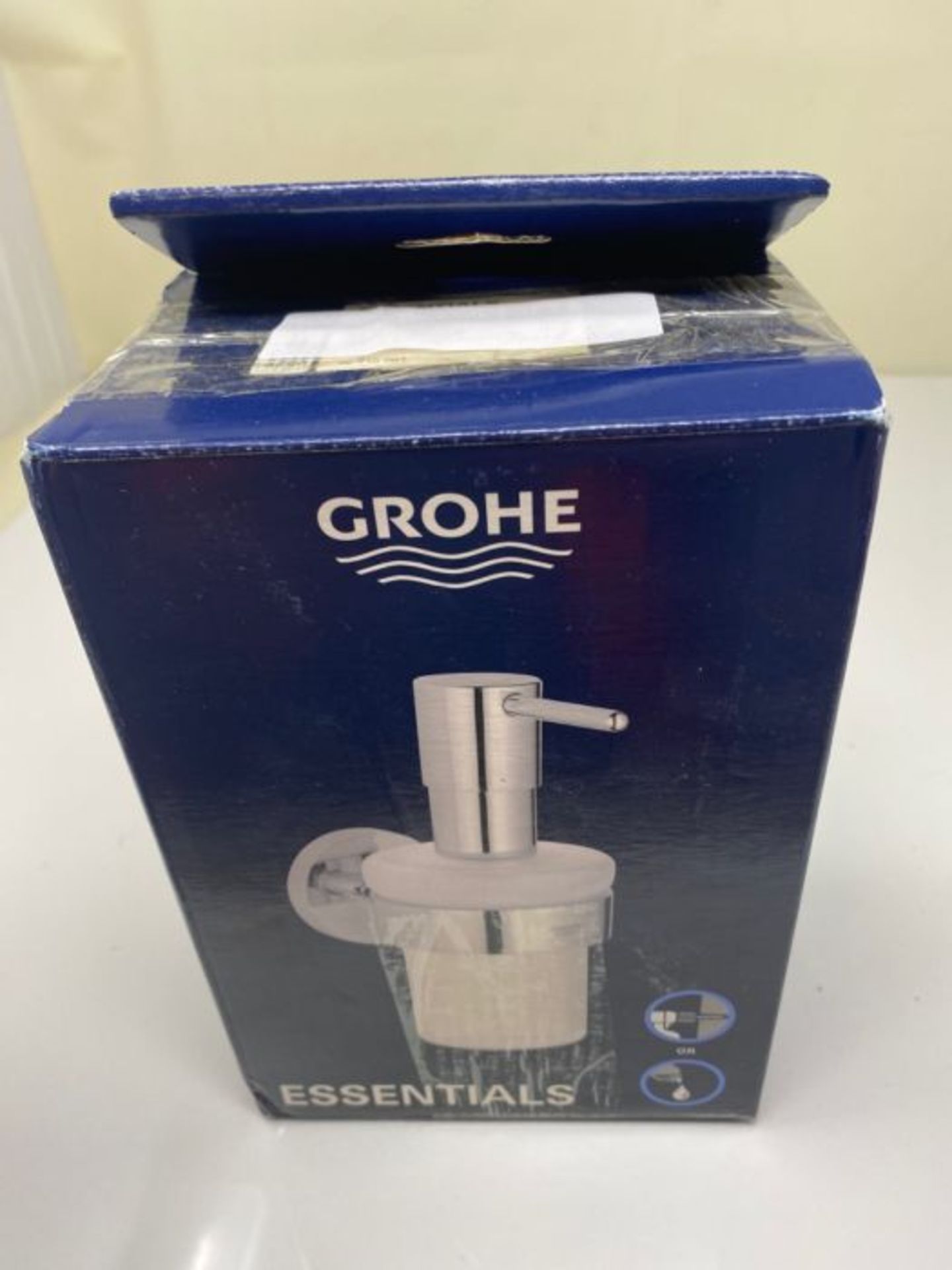 GROHE 40756001 Essentials Cube Soap Dispenser Silver - Image 2 of 3