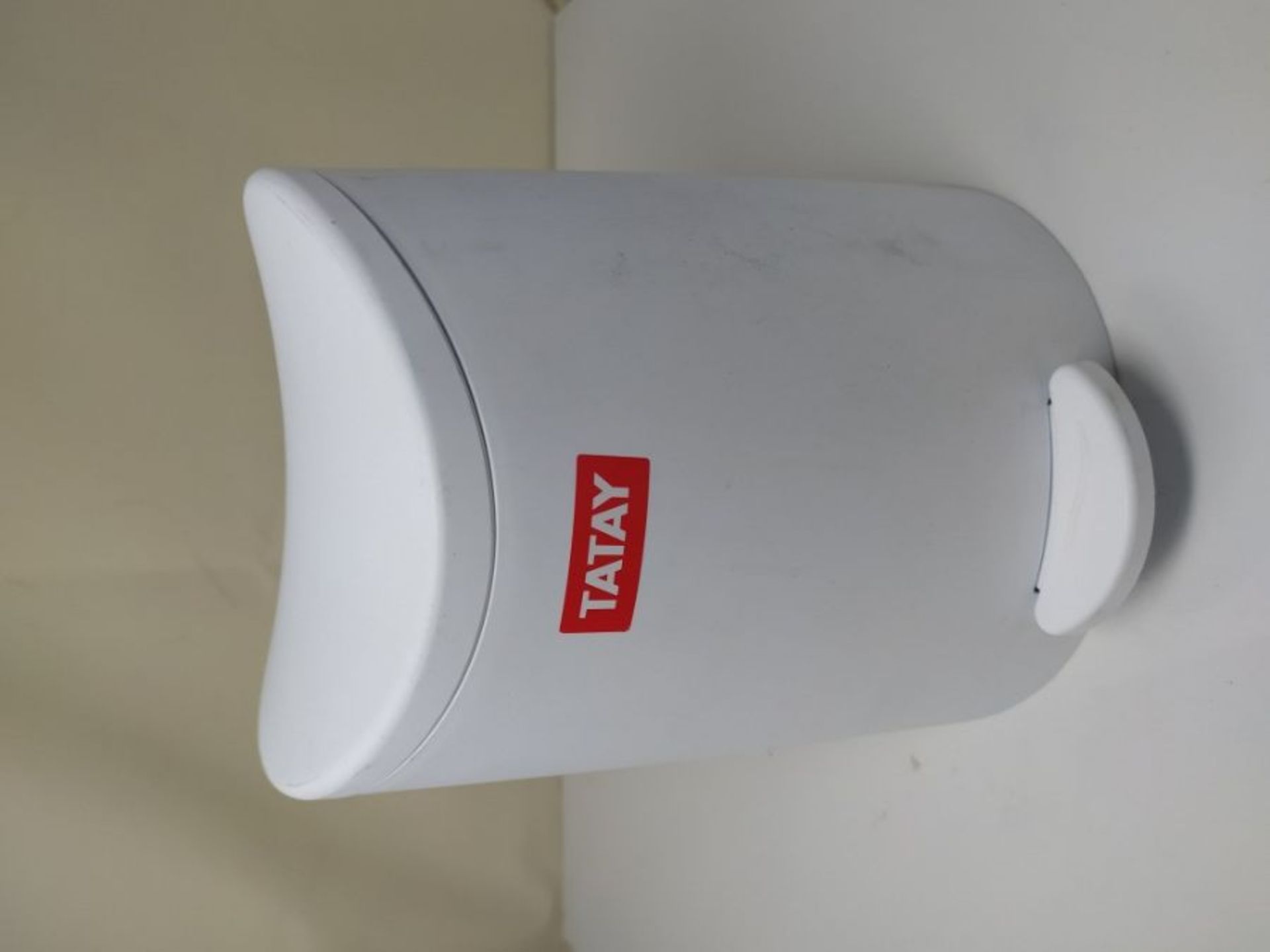 TATAY Standard Bathroom Pedal Bin, 3L, Polypropylene, White, One Size - Image 2 of 2