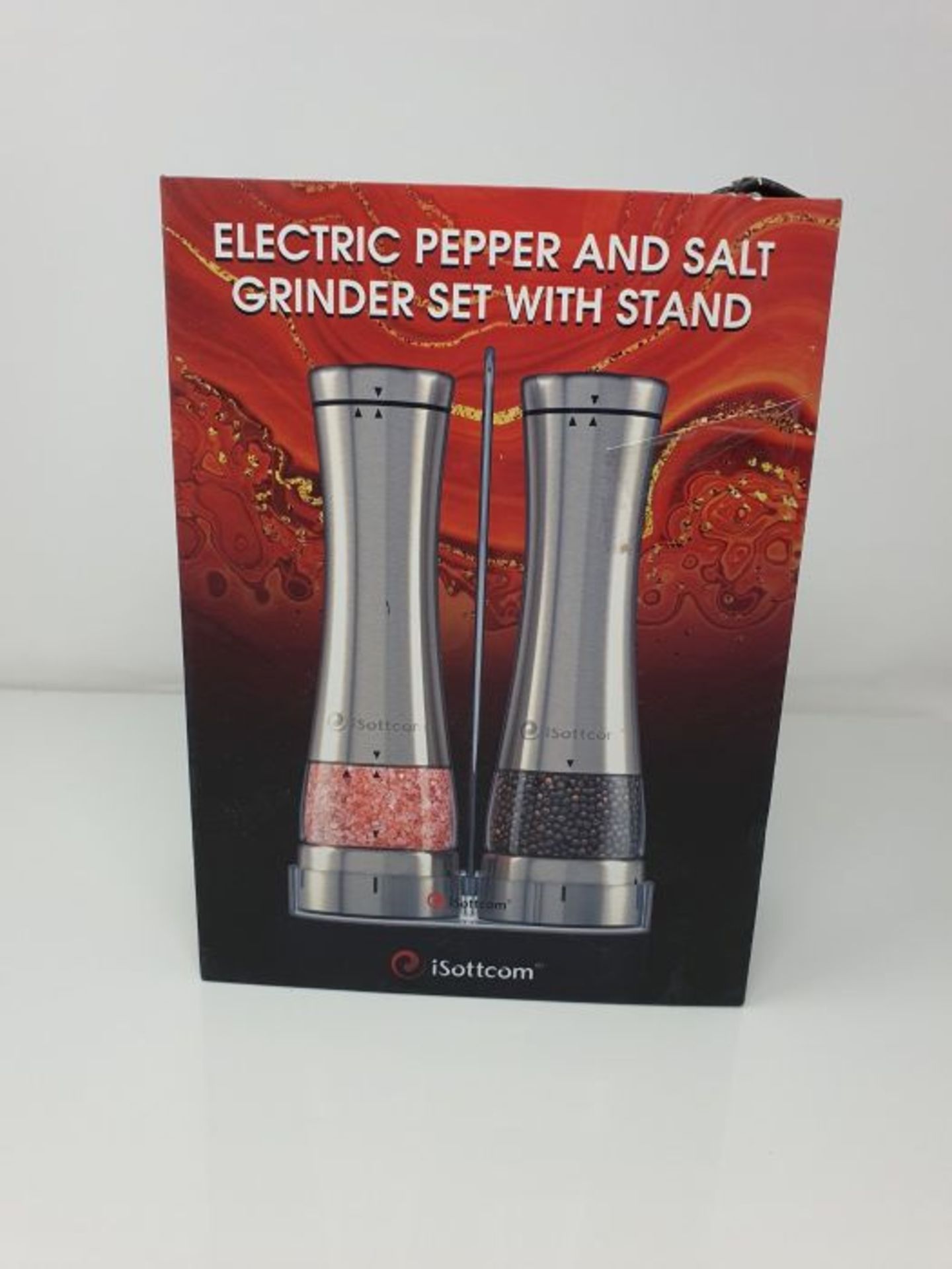 Electric Salt and Pepper Grinder | Premium Electronic Stainless Steel Spice Mill for C - Image 2 of 3