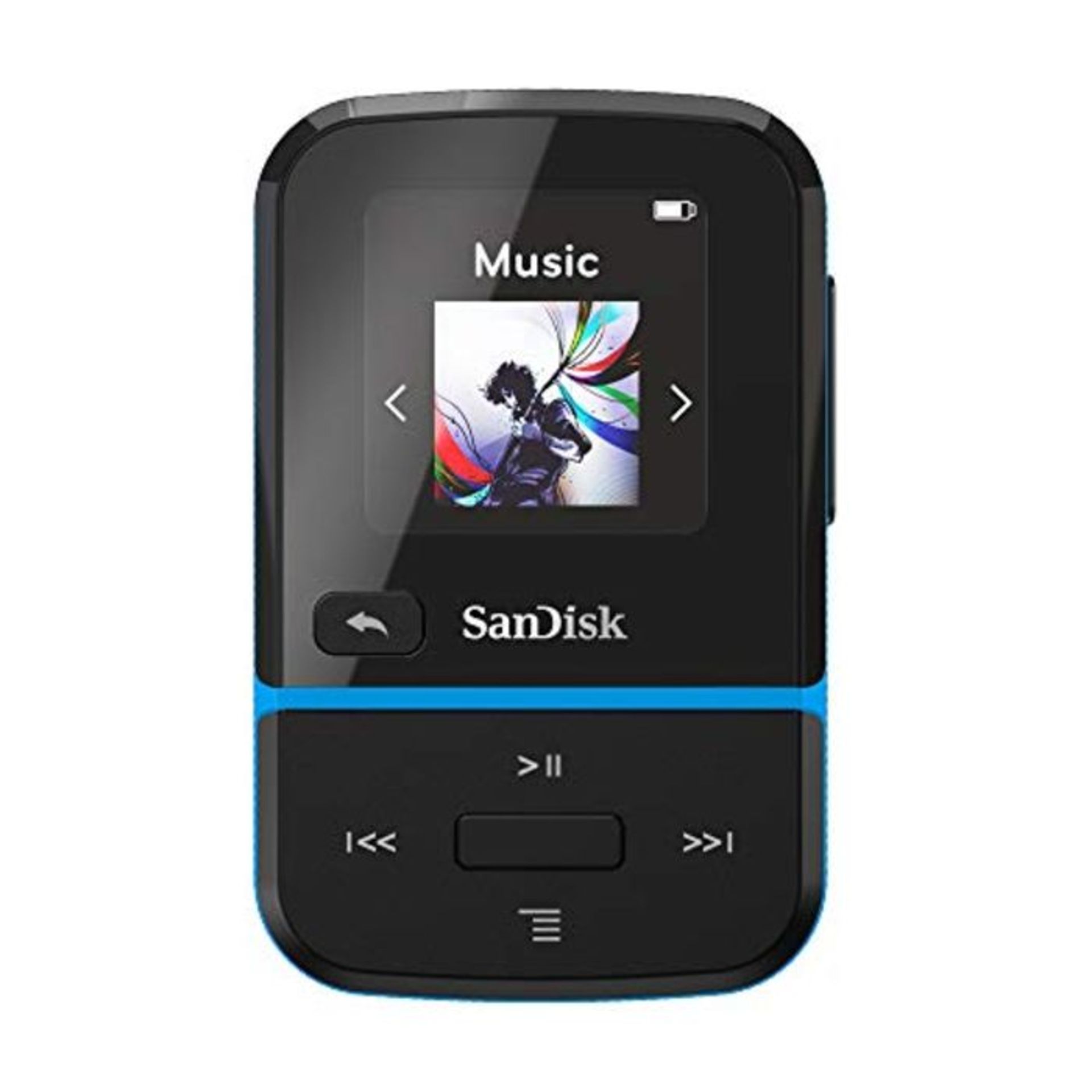 RRP £51.00 SanDisk Clip Sport Go 32GB MP3 Player - Blue