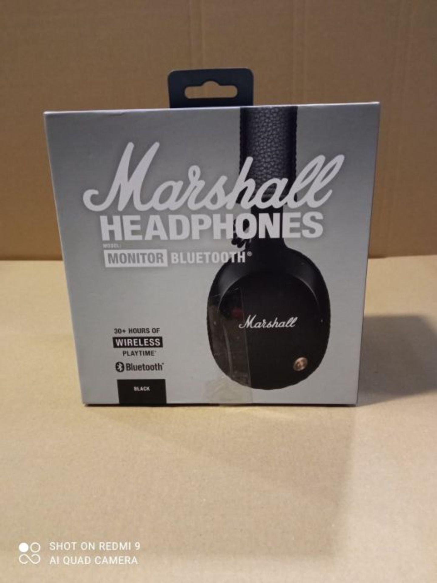 RRP £178.00 Marshall Monitor Bluetooth Headphones - Black - Image 2 of 3